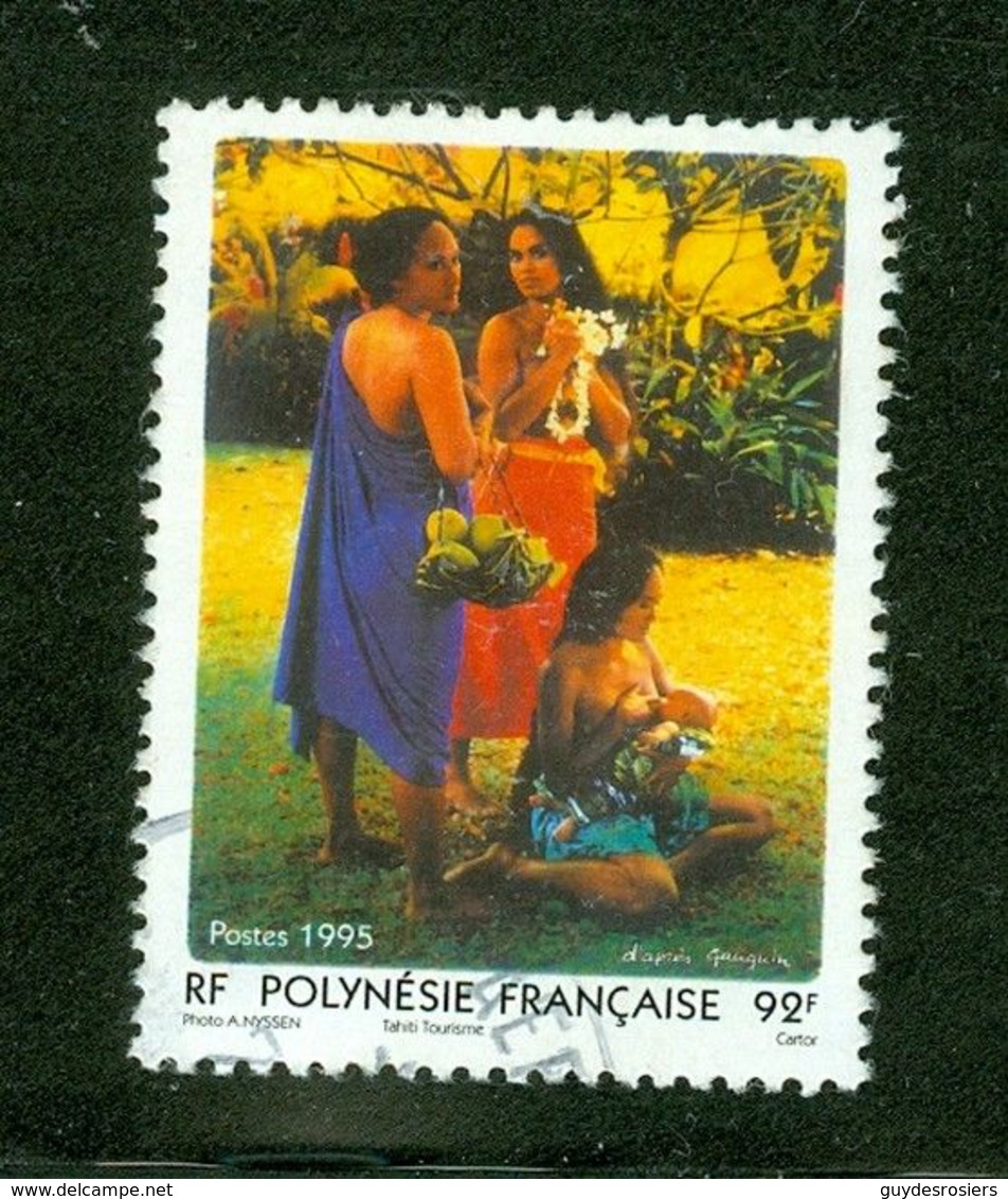 Femmes Polynésiennes; Polynésie Française / French Polynesia; Scott # 654; Usagé (3434) - Oblitérés