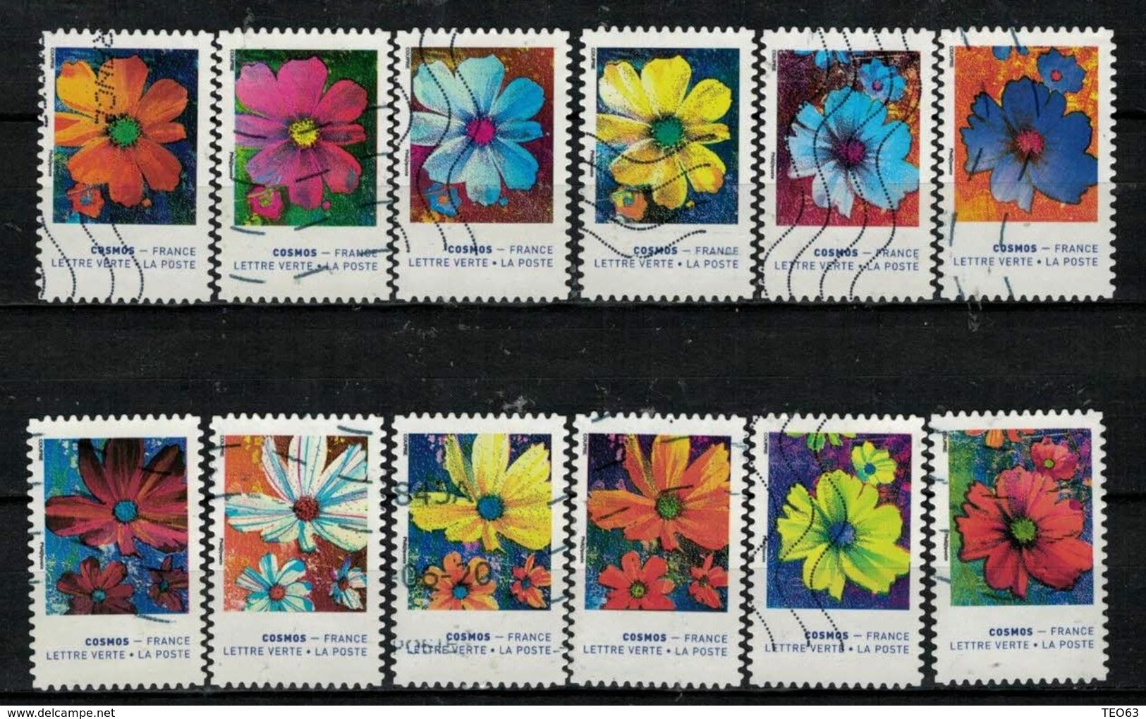 New Série Complète 12 TIMBRES 2020 COSMOS - Oblitérés