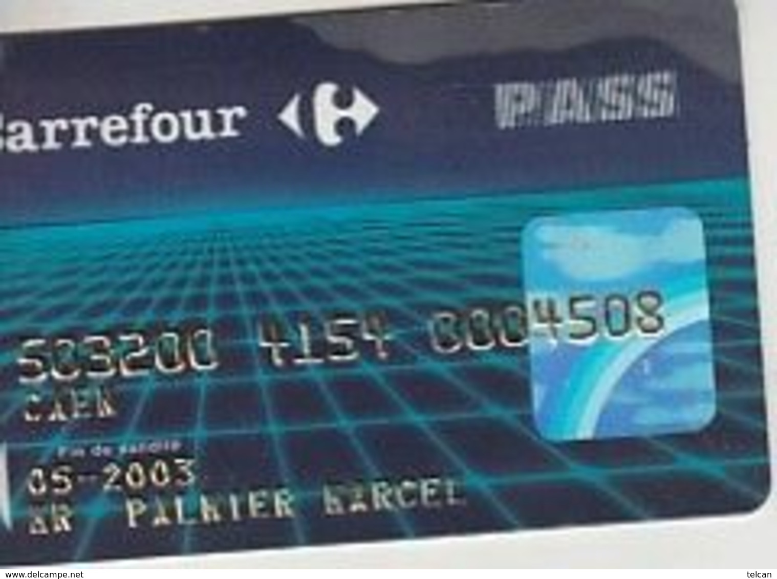 CARREFOUR   Mp 2003 - Tarjeta Bancaria Desechable