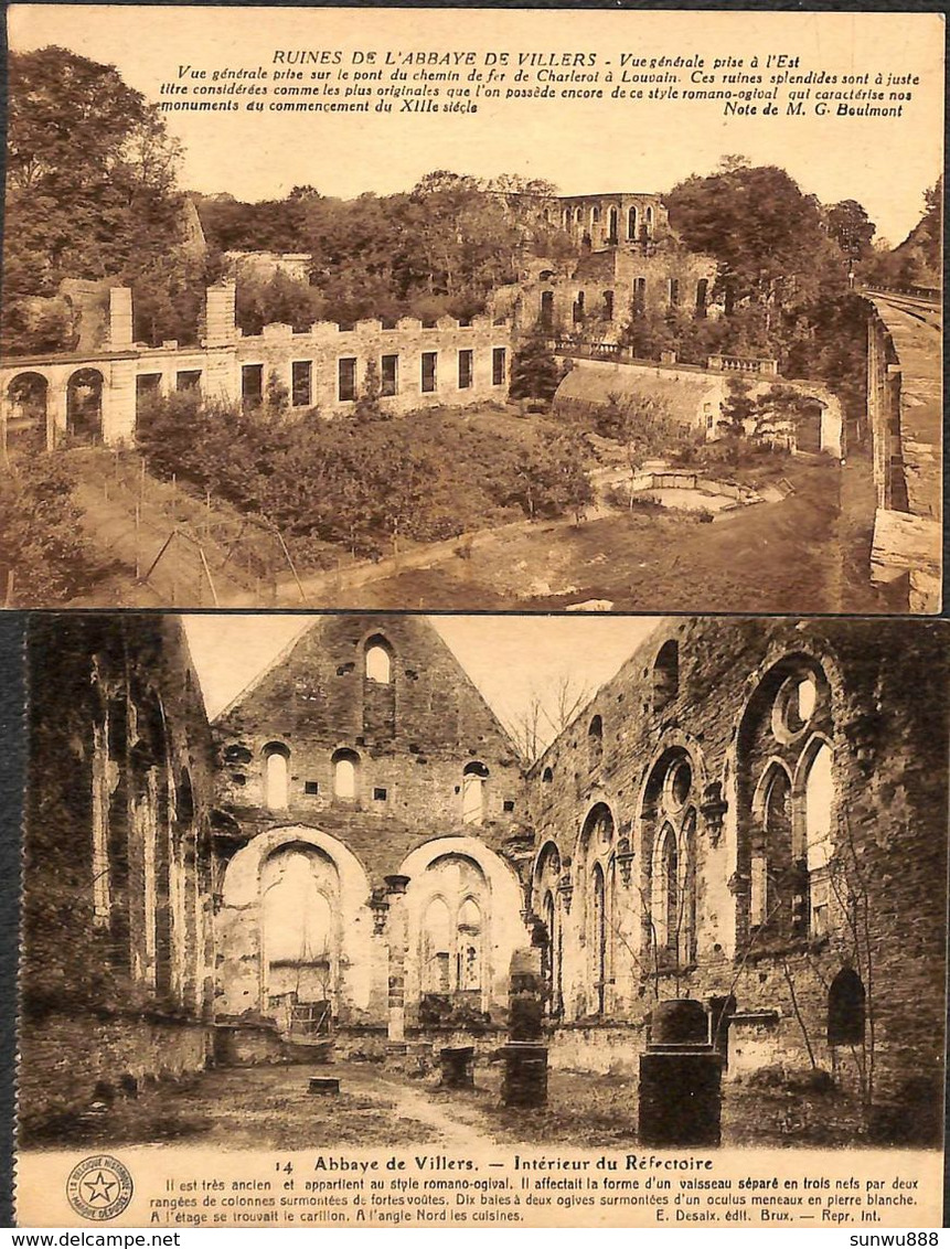 Ruines De L'Abbaye De Villers - Lot 2 Cartes - Villers-la-Ville