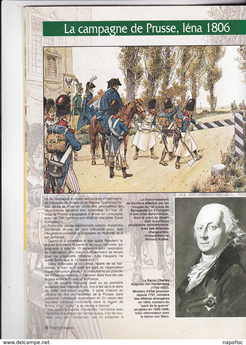 Tradition Magazine Hors-Série N°24 La Campagne De Prusse Iena-Auerstaedt 1806 - Histoire