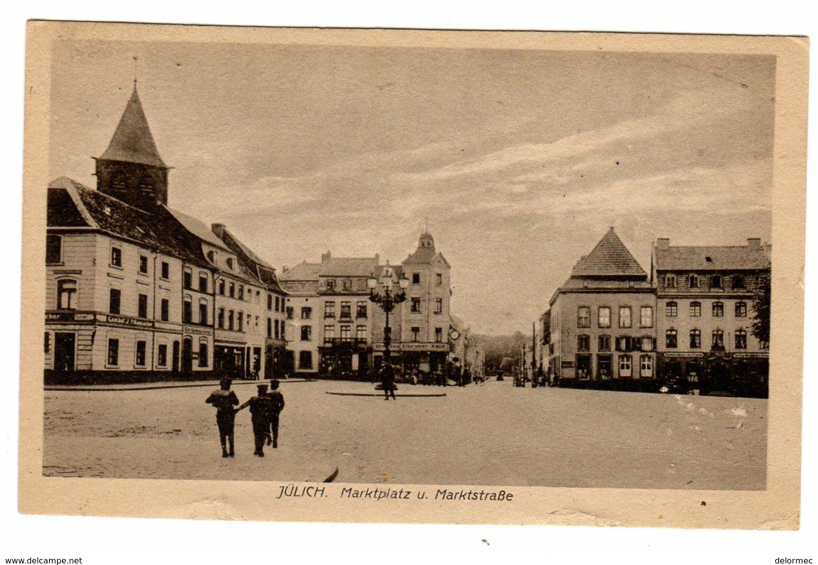 CPA Jülich Juelich Allemagne Deutschland Place Du Marché Martplatz U. Markstrasse éditeur Joseph Flamm Nachf. - Juelich