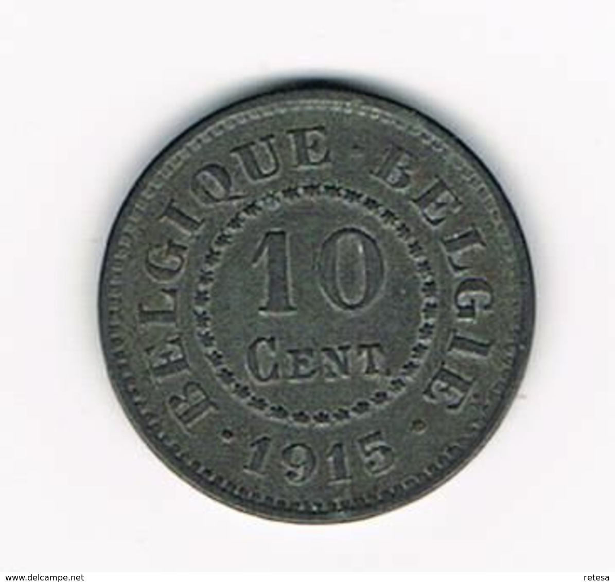 ¨¨ ALBERT I  - 10 CENTIEM 1915 FR/ VL DUITSE BEZETTING - 10 Centimes