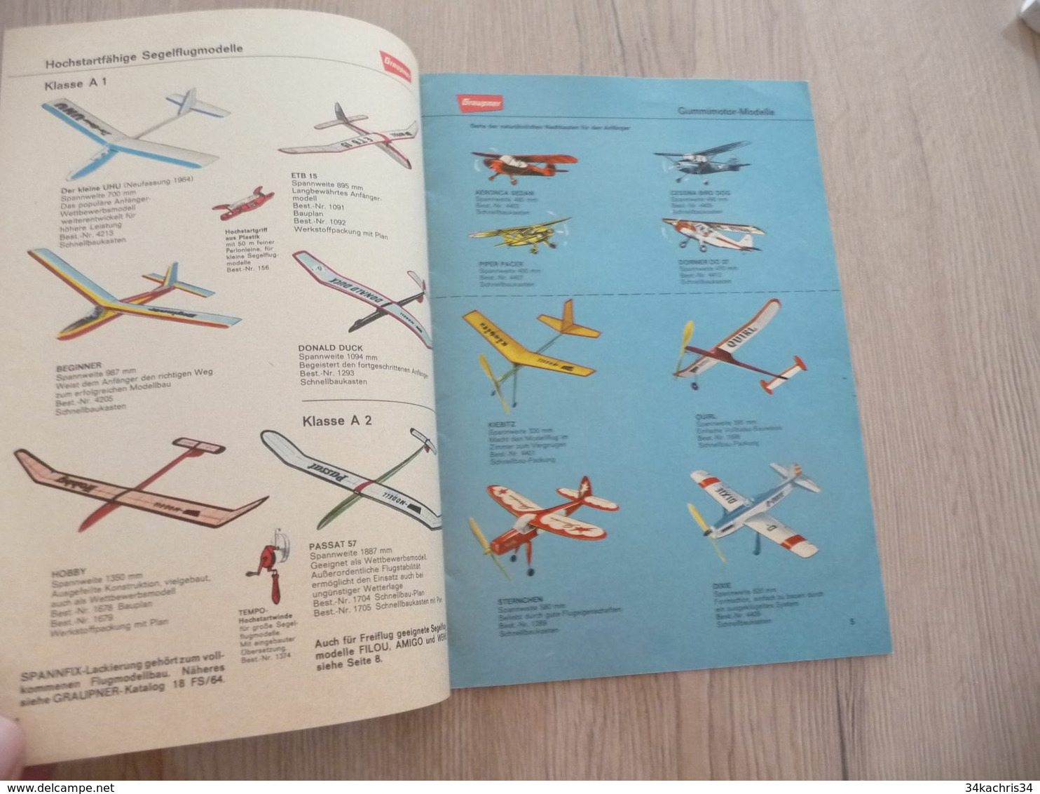 Catalogue Pub Publicité  FSP Groupner Flug Und Schiffs Modell Bau Modélisme Avions Bateaux - Literatur & DVD