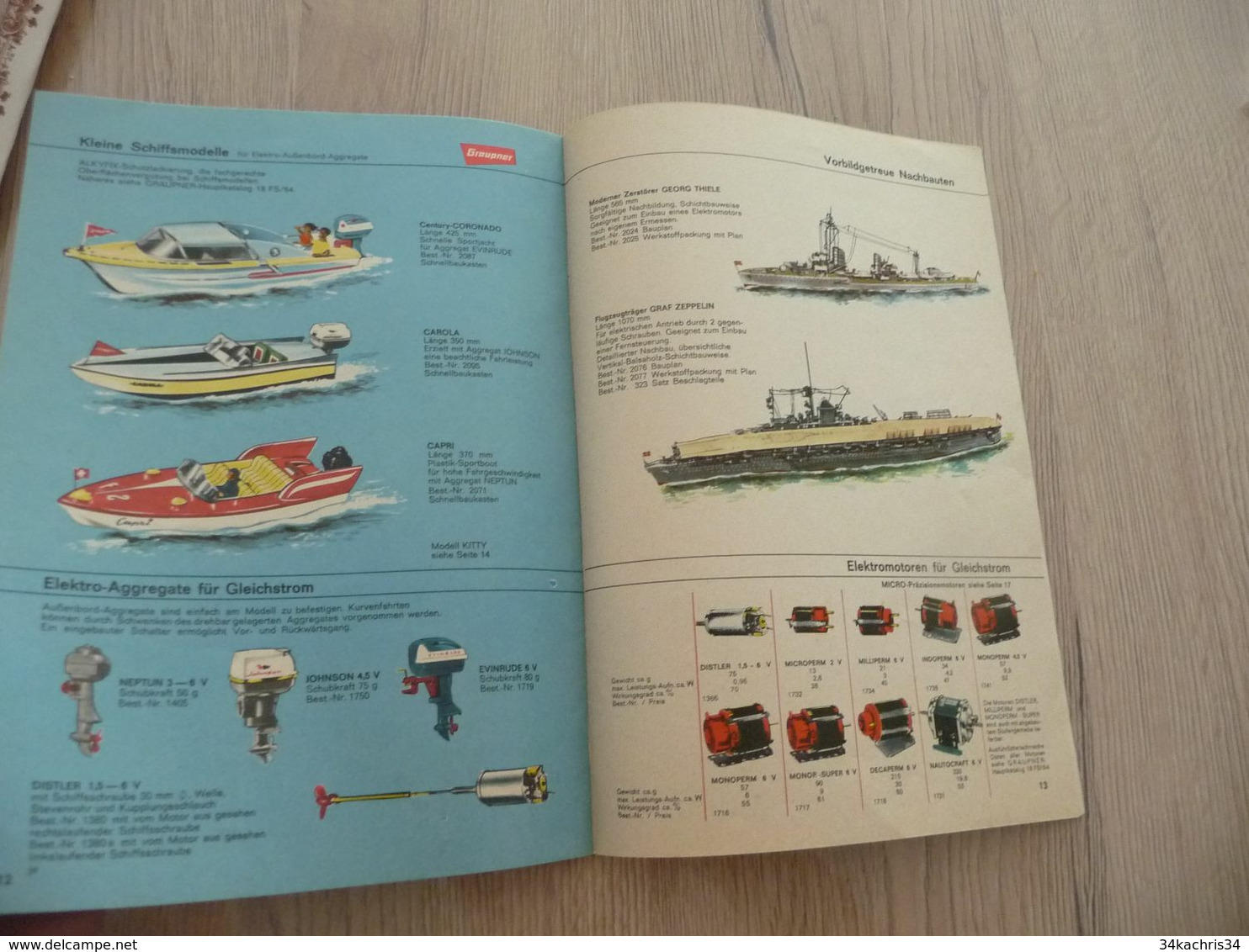 Catalogue Pub Publicité  FSP Groupner Flug Und Schiffs Modell Bau Modélisme Avions Bateaux - Literature & DVD