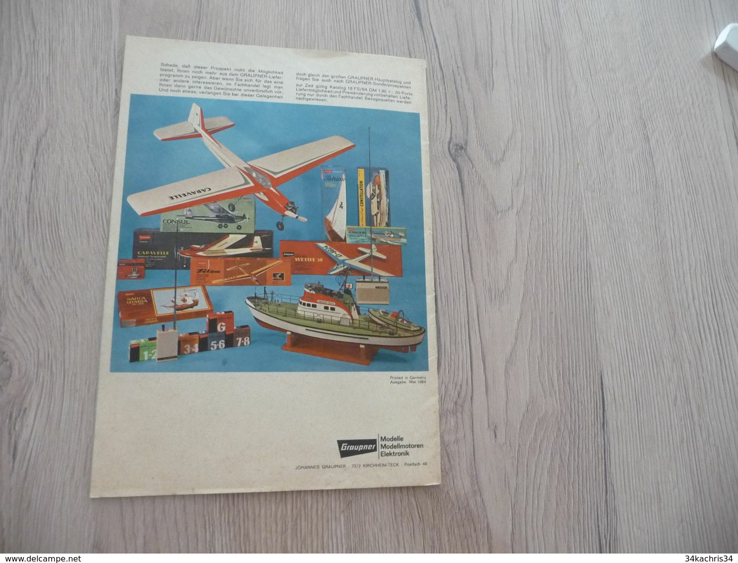 Catalogue Pub Publicité  FSP Groupner Flug Und Schiffs Modell Bau Modélisme Avions Bateaux - Literature & DVD