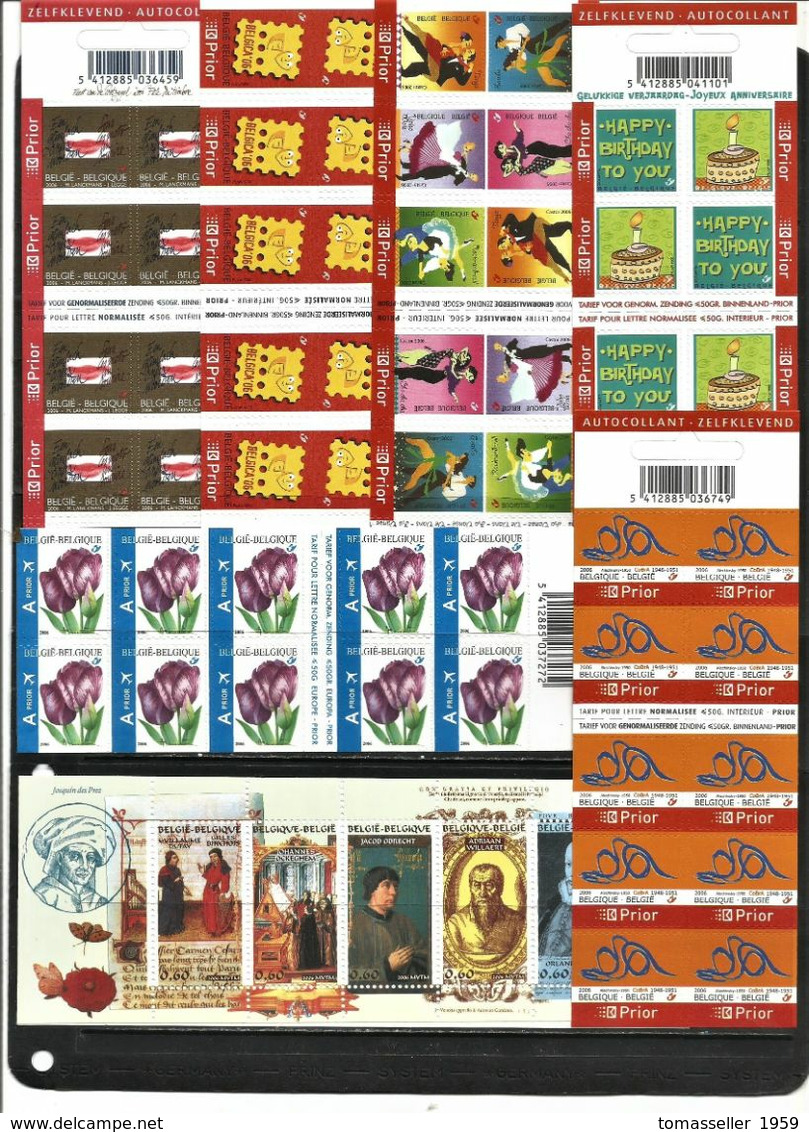 BELGIUM  2006 Full Years Set  (stamps+s/s/+bookl.) - Full Years