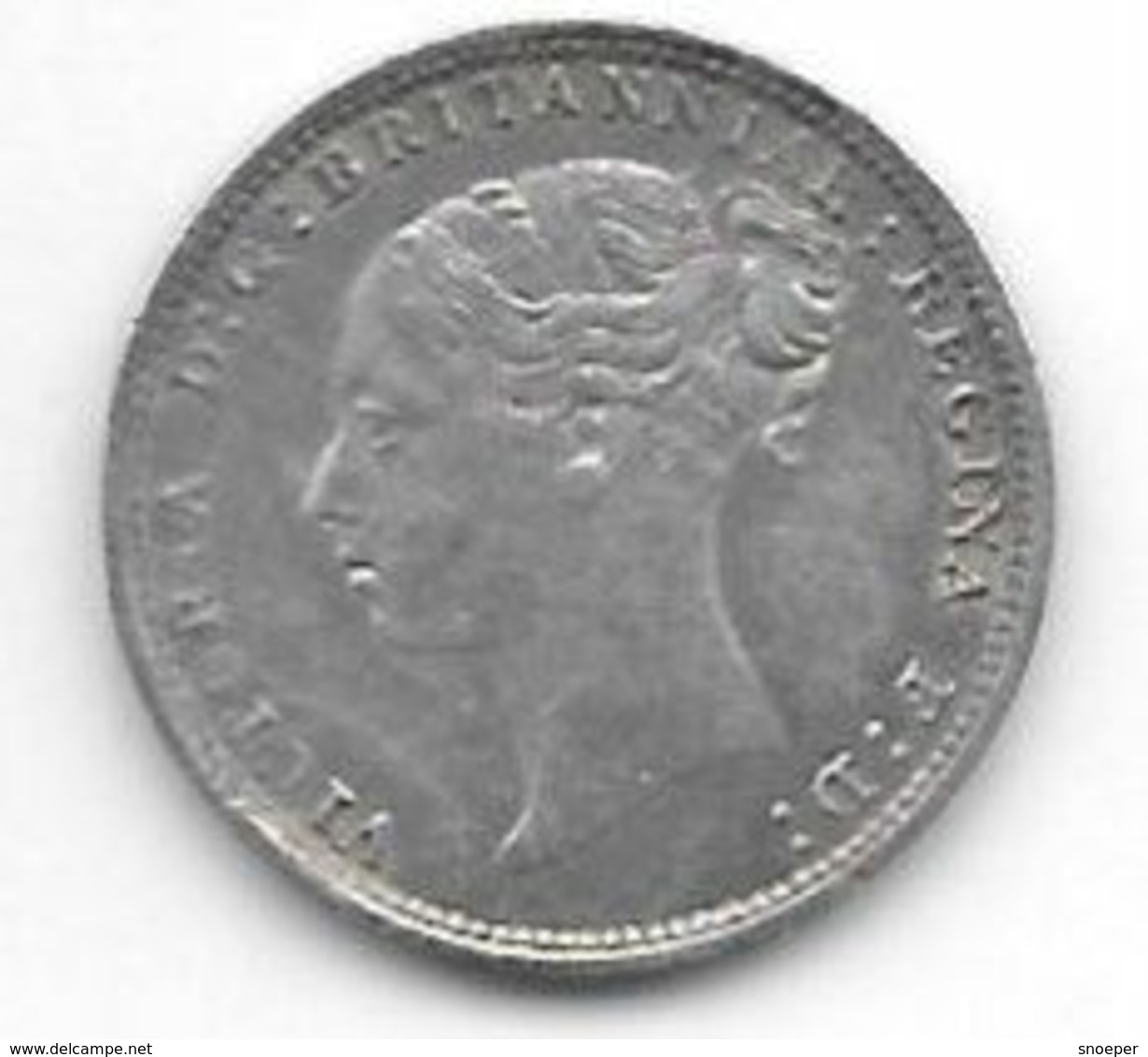 *great Britain 3 Pence 1883 Km 730  Xf ( Ms63/unc With Small Edge Notch At 4 O'clock) Cat Val Xf 65$ - F. 3 Pence