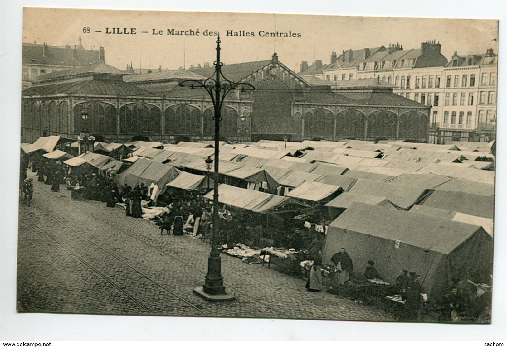 59 LILLE Le Marché Des Halles Centrales No 68 - 1910   D14 2020 - Lille