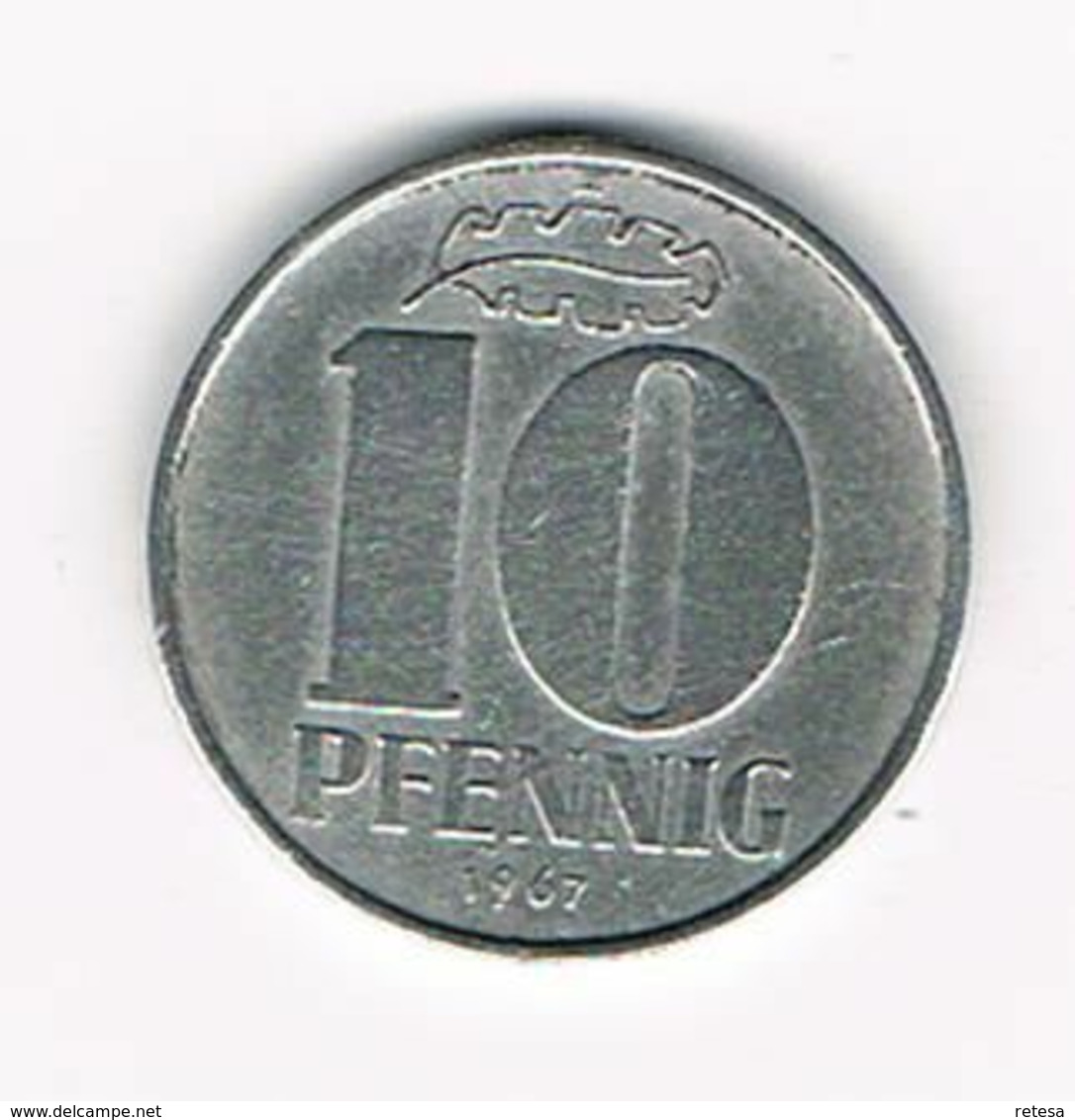 ¨ D.D.R. 10 PFENNIG  1967 A - 10 Pfennig