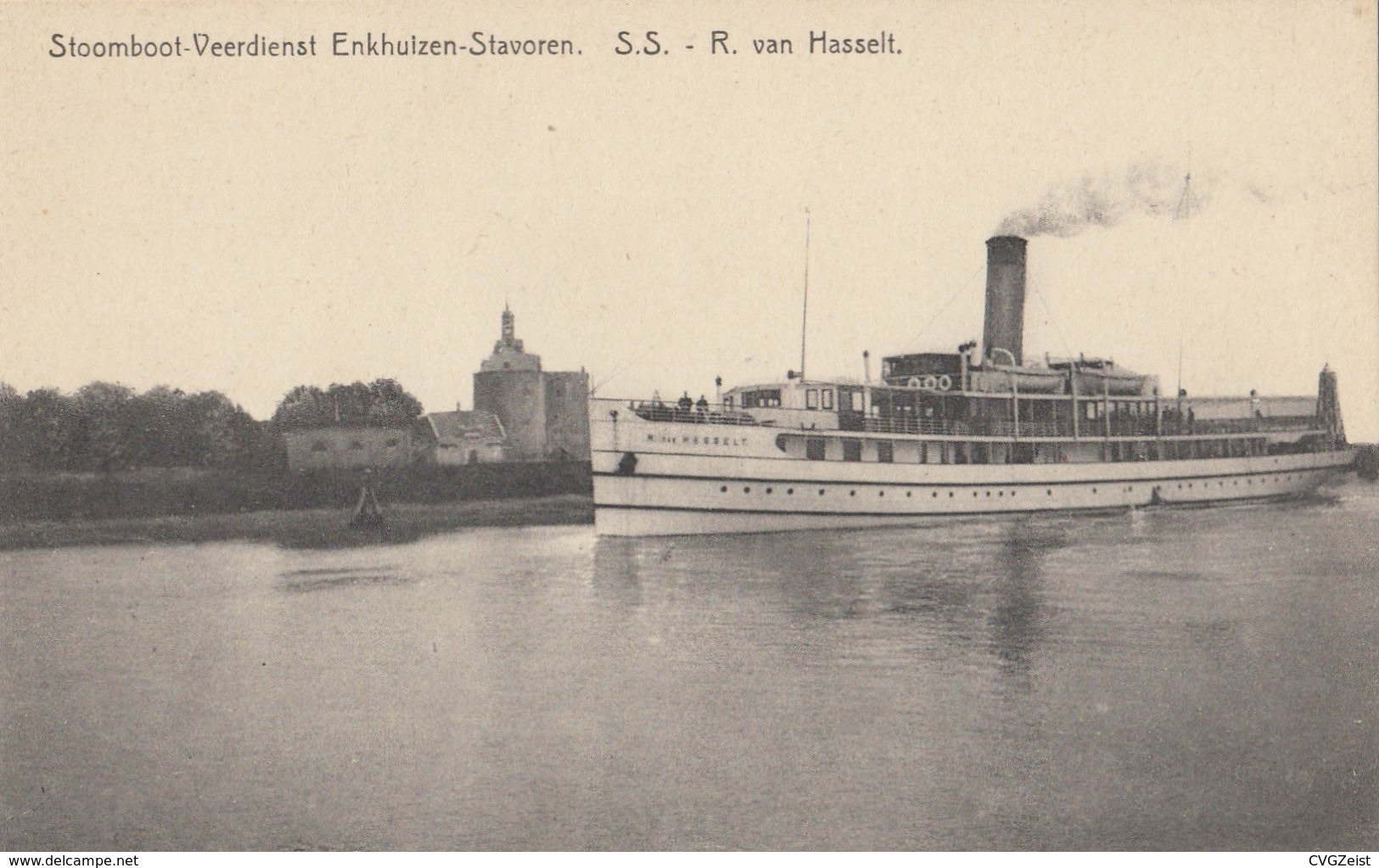 Stoomboot Veerdienst Enkhuizen - Stavoren S.S. R Van Hasselt - Enkhuizen