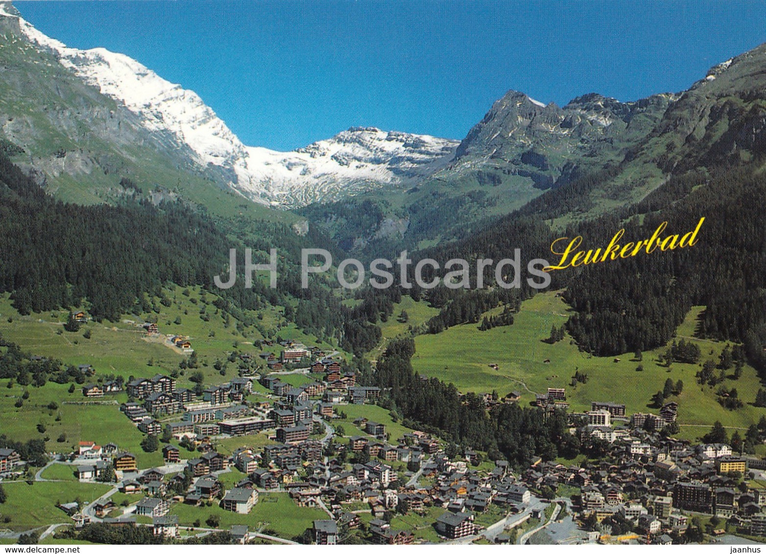Leukerbad 1401 M - Loeche Les Bains - Balmhorn - Gizzifurgge - Ferdenrothorn - 50715 - 1997 - Switzerland - Used - Ferden