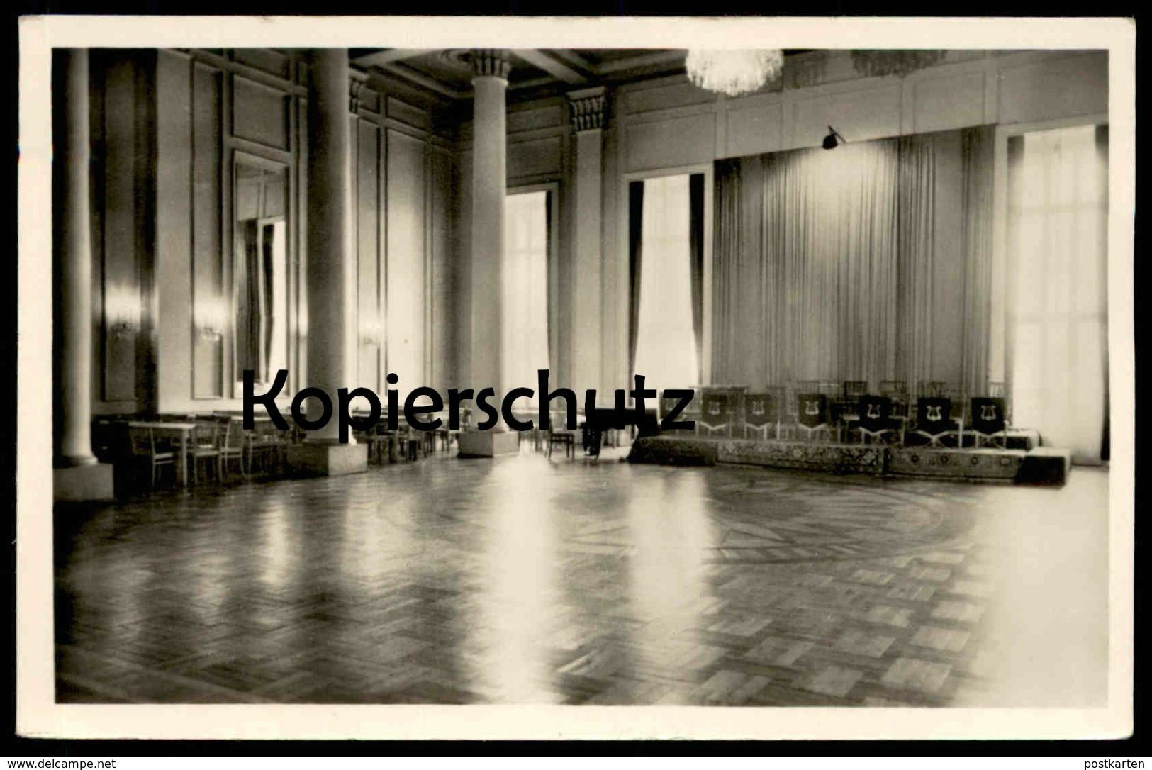ÄLTERE POSTKARTE KARL-MARX-STADT KULTURPALAST DER WERKTÄTIGEN 1956 INNENANSICHT Saal Ansichtskarte Cpa AK Postcard - Chemnitz (Karl-Marx-Stadt 1953-1990)