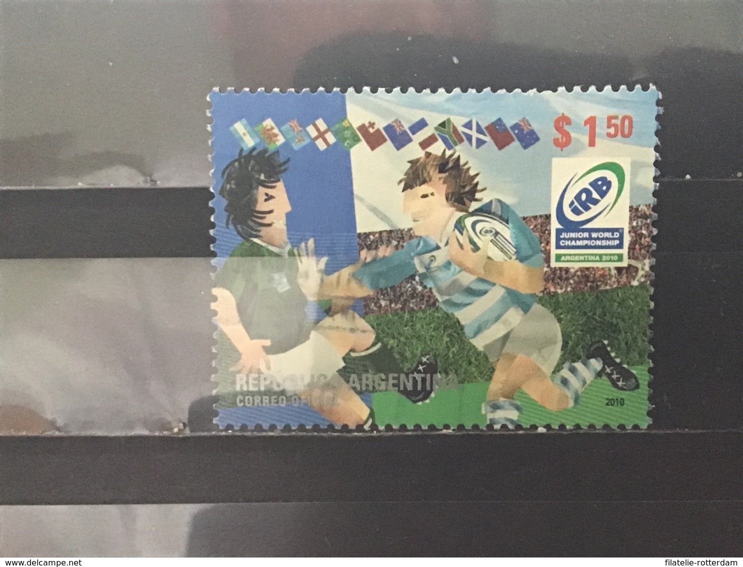 Argentinië / Argentina - WK Rugby (1.50) 2010 - Used Stamps