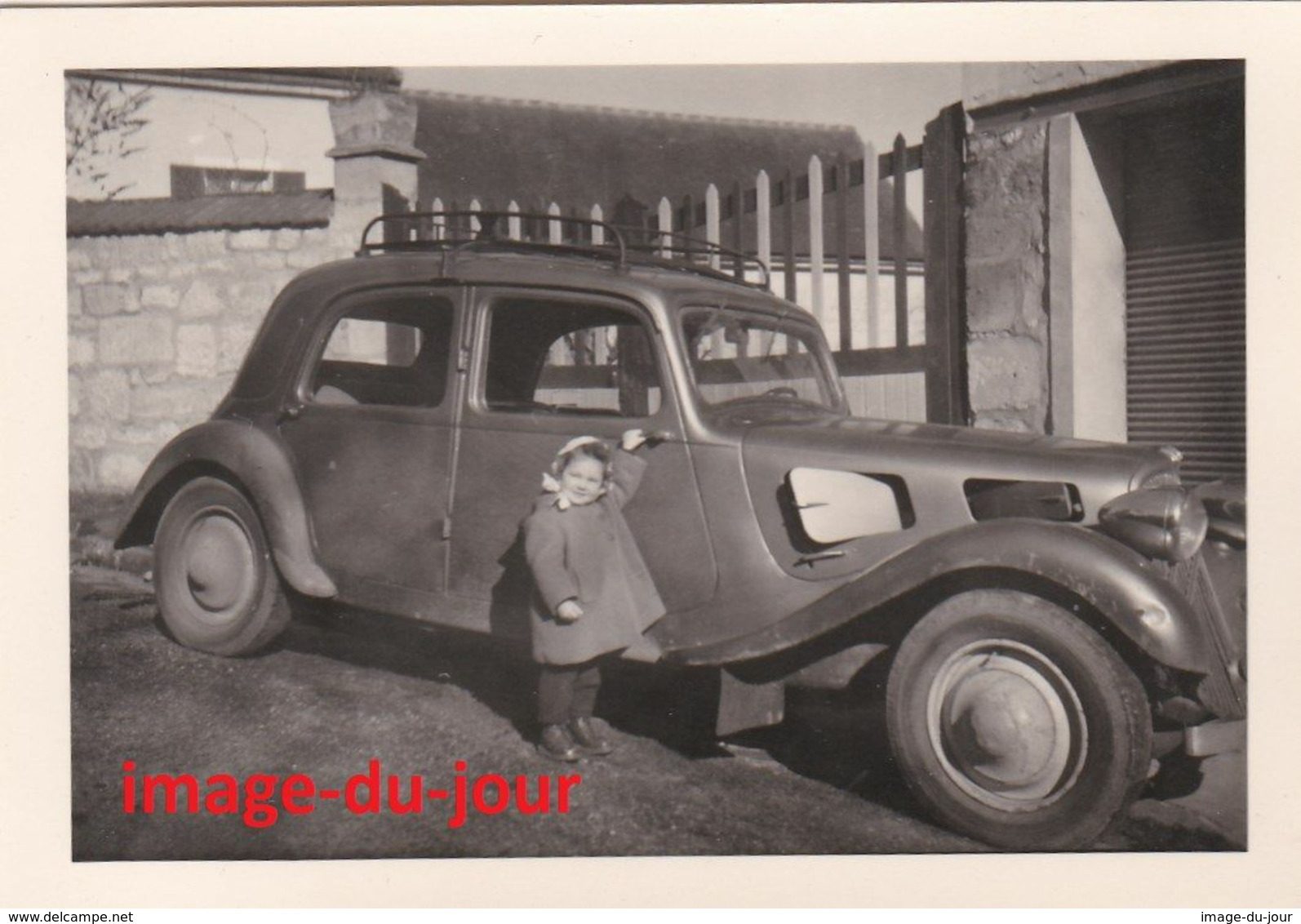 PHOTO ANCIENNE  AUTOMOBILE CITROËN TRACTION - Automobile