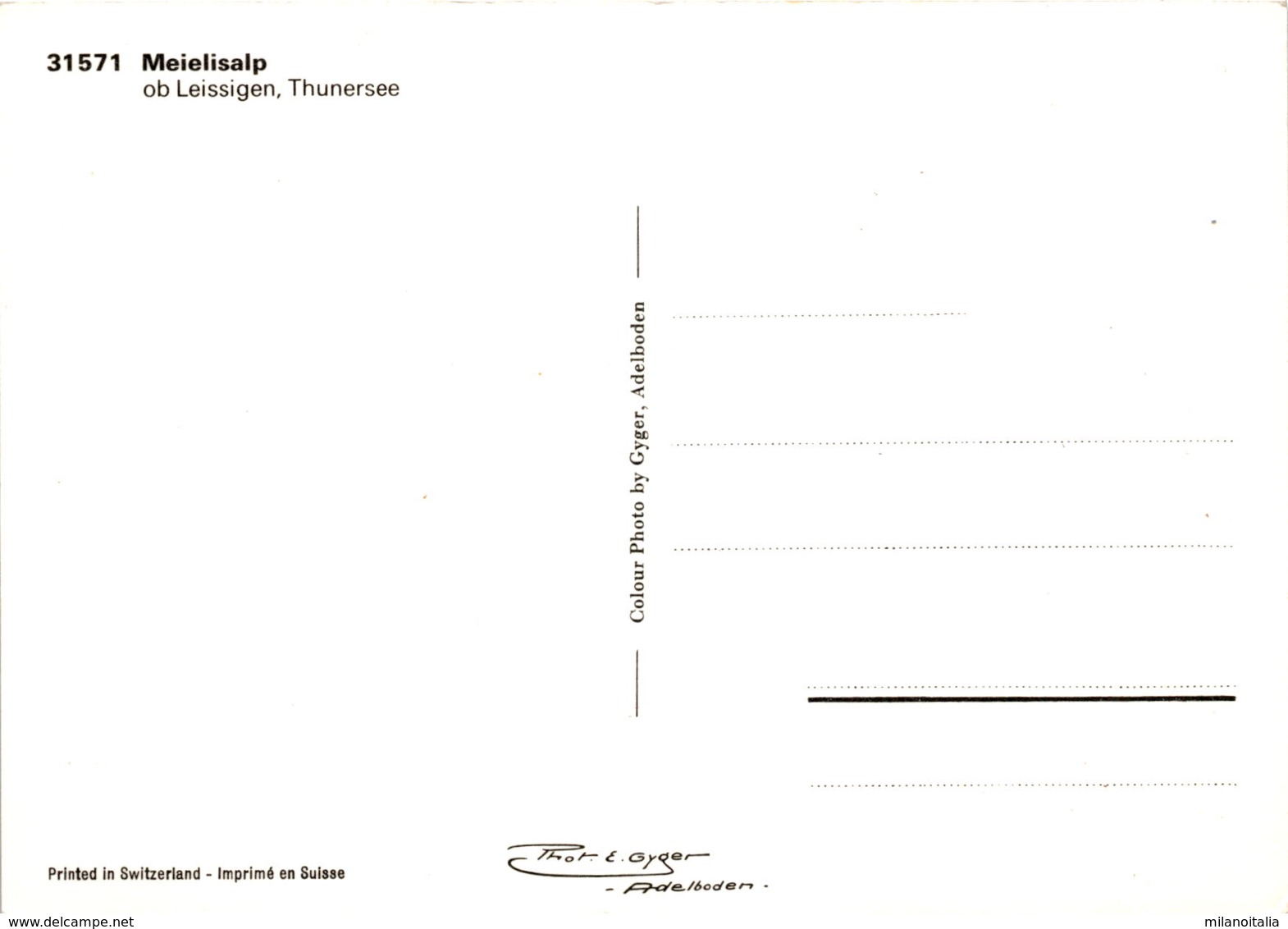 Meielisalp Ob Leissigen, Thunersee (31571) - Leissigen