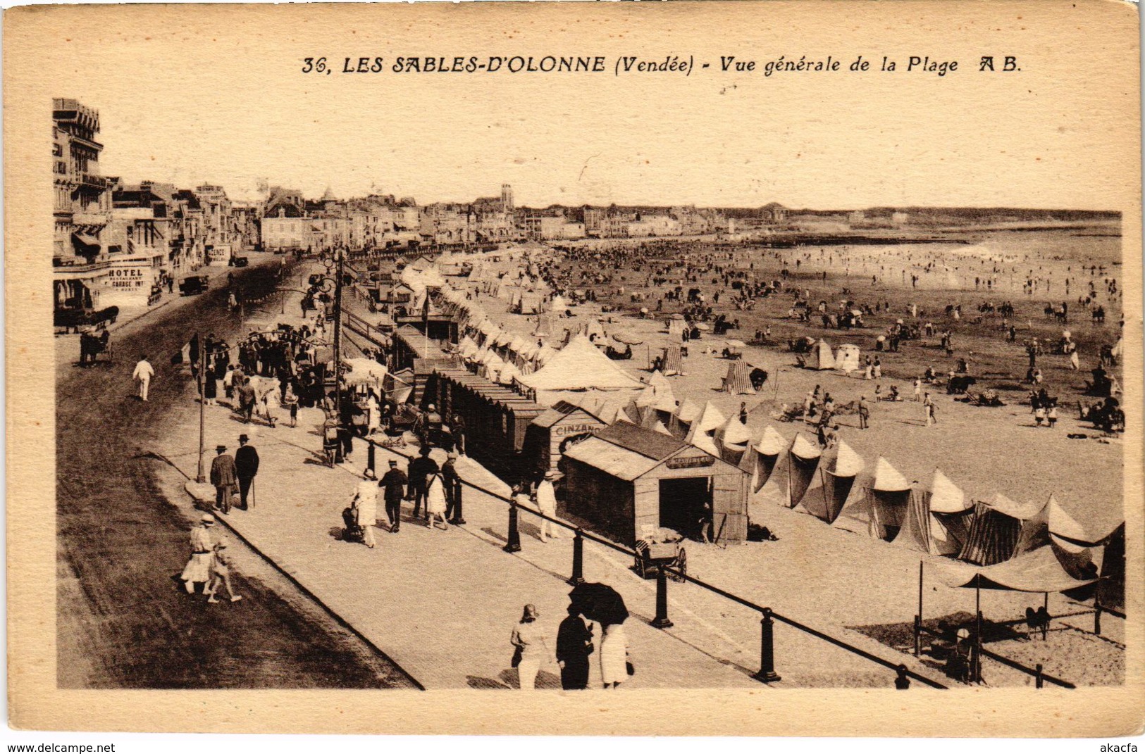 CPA Les SABLES-d'OLONNE - Vue Générale De La Plage (112607) - Saint Florent Des Bois