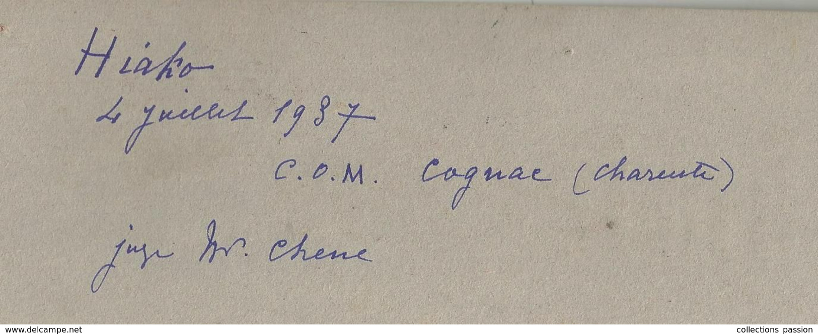 Plaque En Carton , SOCIETE CANINE DE COGNAC , Premier Prix 1937,  2 Scans , Frais Fr 2.35 E - Plaques En Carton