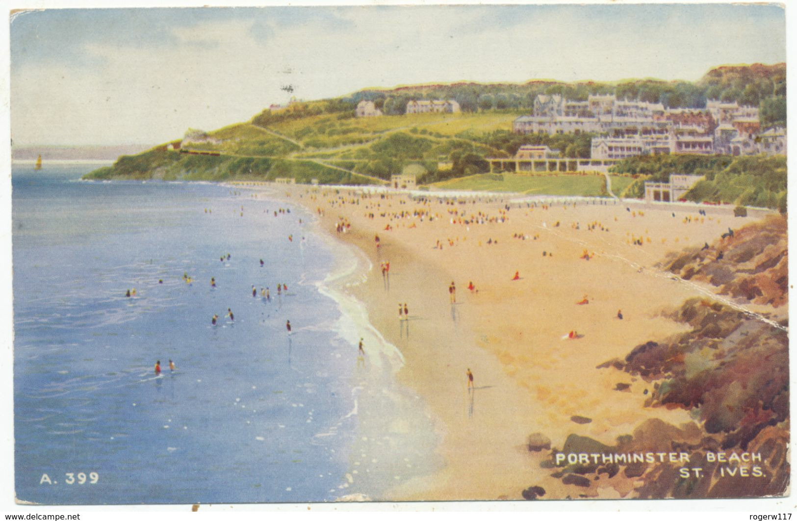 Porthminster Beach, St. Ives, 1954 Postcard - St.Ives