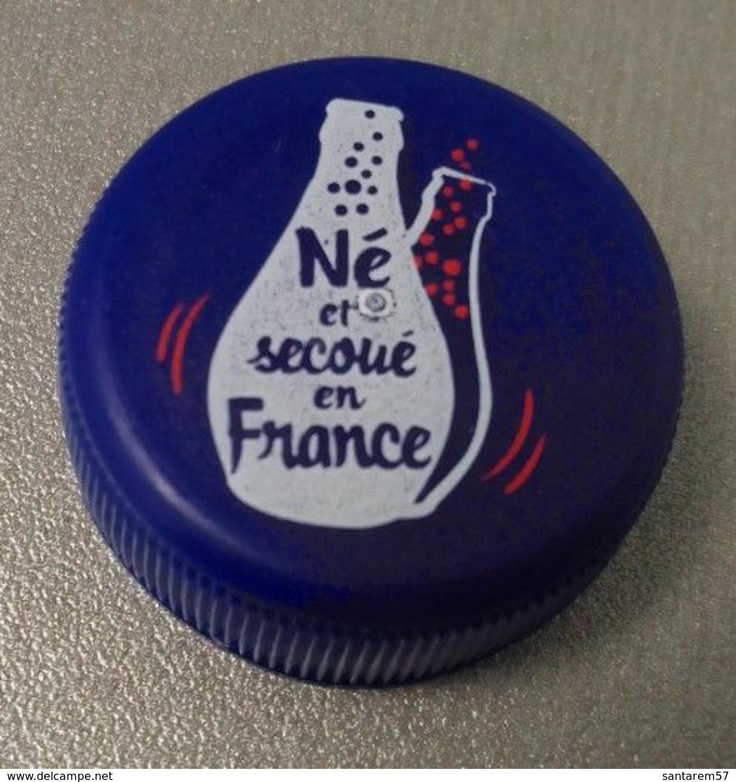 France Capsule Plastique à Visser Orangina Né Et Secoué En France - Limonade