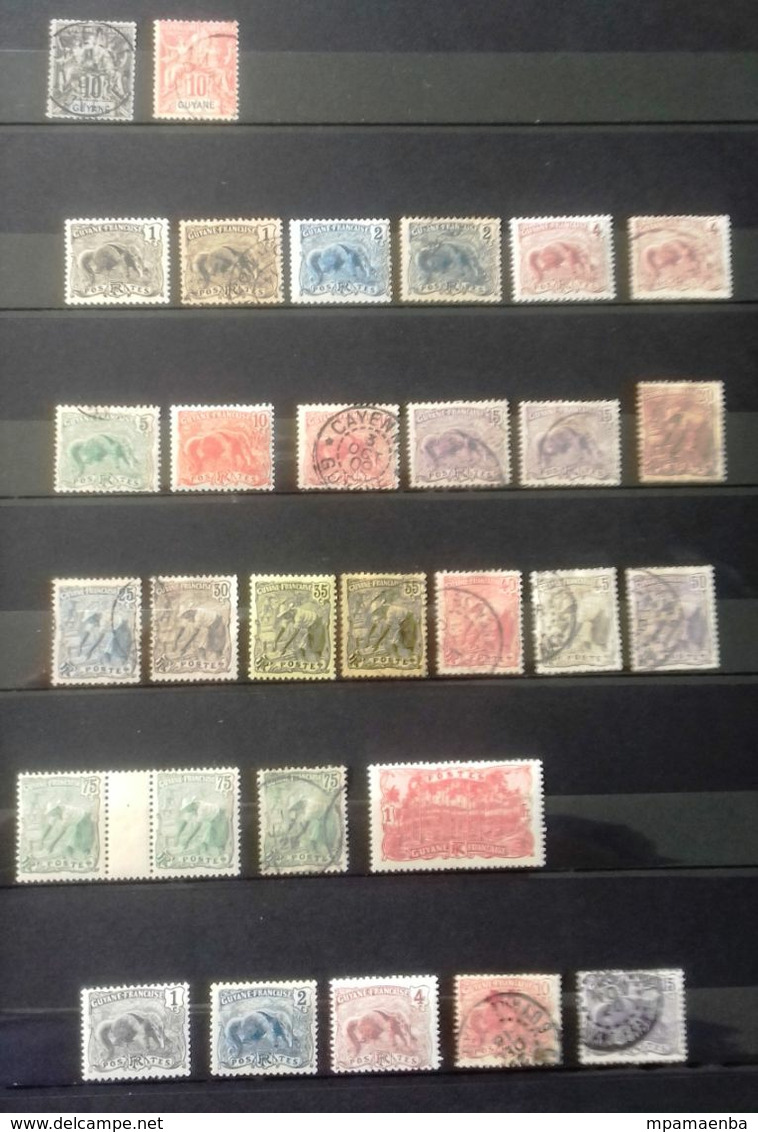 Colonies françaises, bon lot de timbres principalement Neufs * * (MNH) et oblitérés.