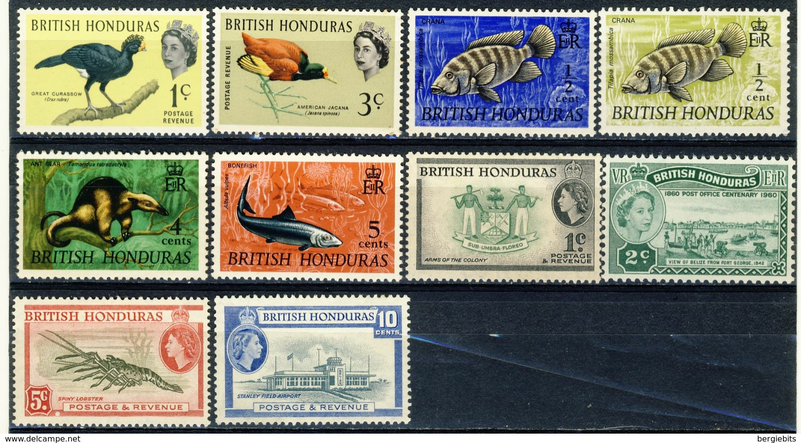 1960ties British Honduras MNH OG Single Topic Stamps - Brits-Honduras (...-1970)