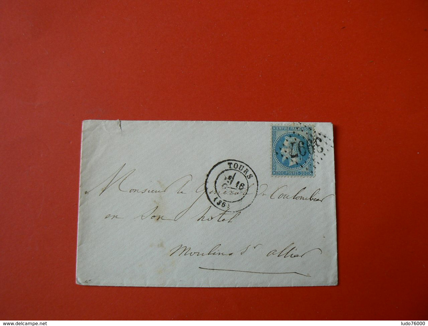 D205 / NAPOLEON N° 29 SUR LETTRE - 1863-1870 Napoleon III With Laurels