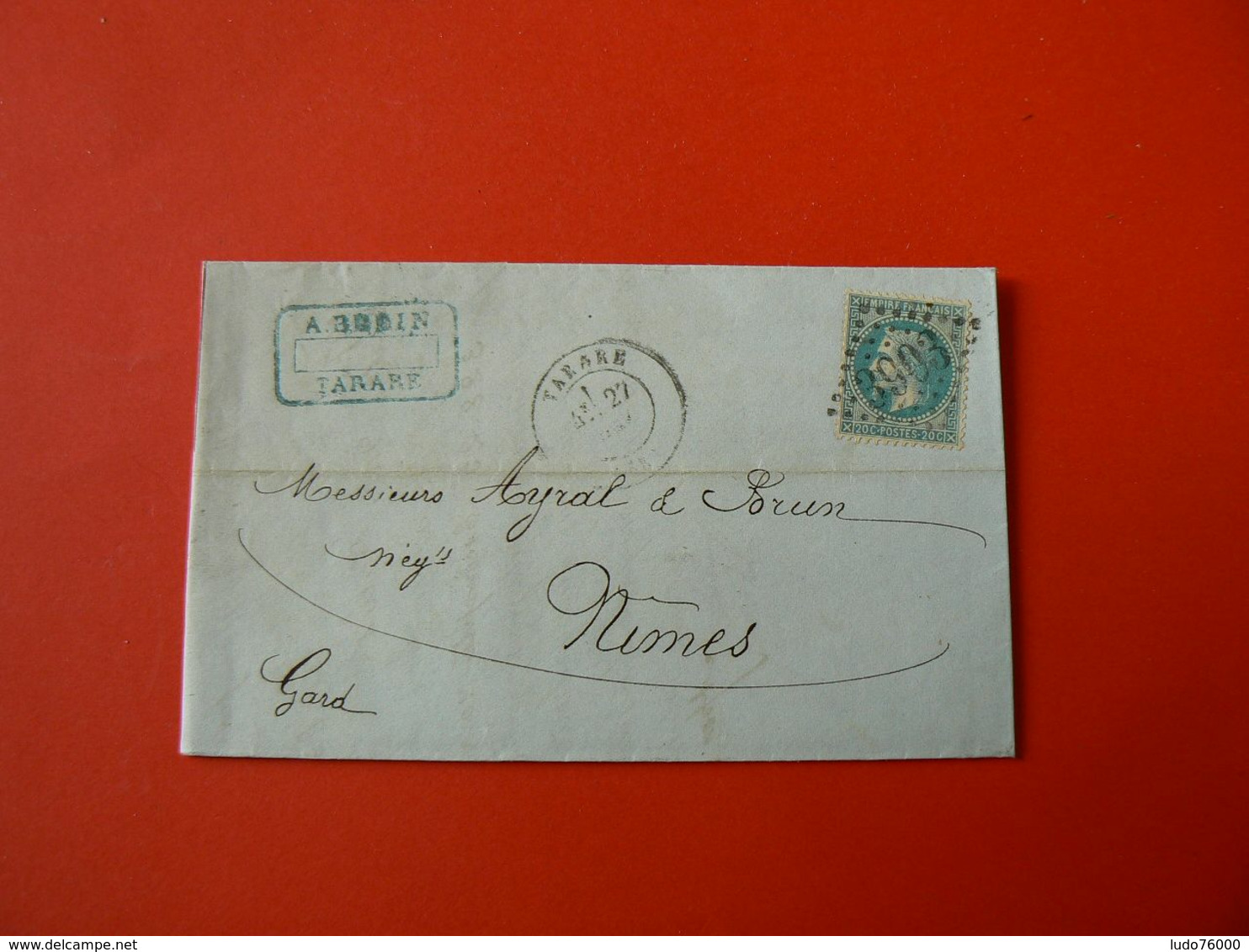 D205 / NAPOLEON N° 29 SUR LETTRE - 1863-1870 Napoléon III Lauré