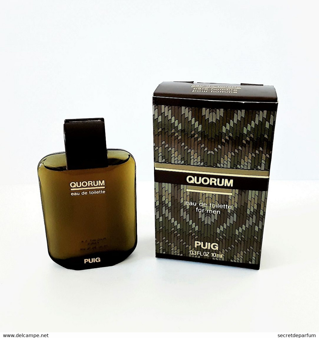 Miniatures De Parfum   QUORUM  De PUIG  EDT FOR MEN  10  Ml  +BOITE - Miniatures Hommes (avec Boite)