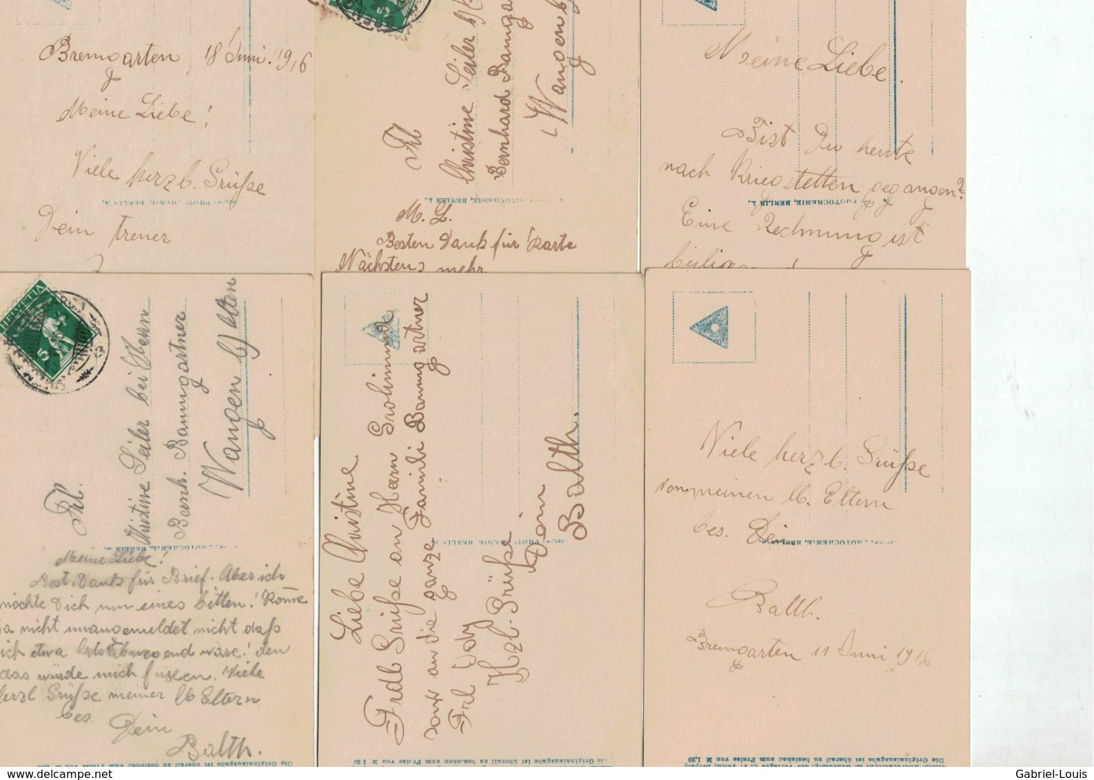 Am Elterngrab -  Set Mit Sechs Postkarten - Guerre 1914-18 - Krieg - Deutschland - Funeral