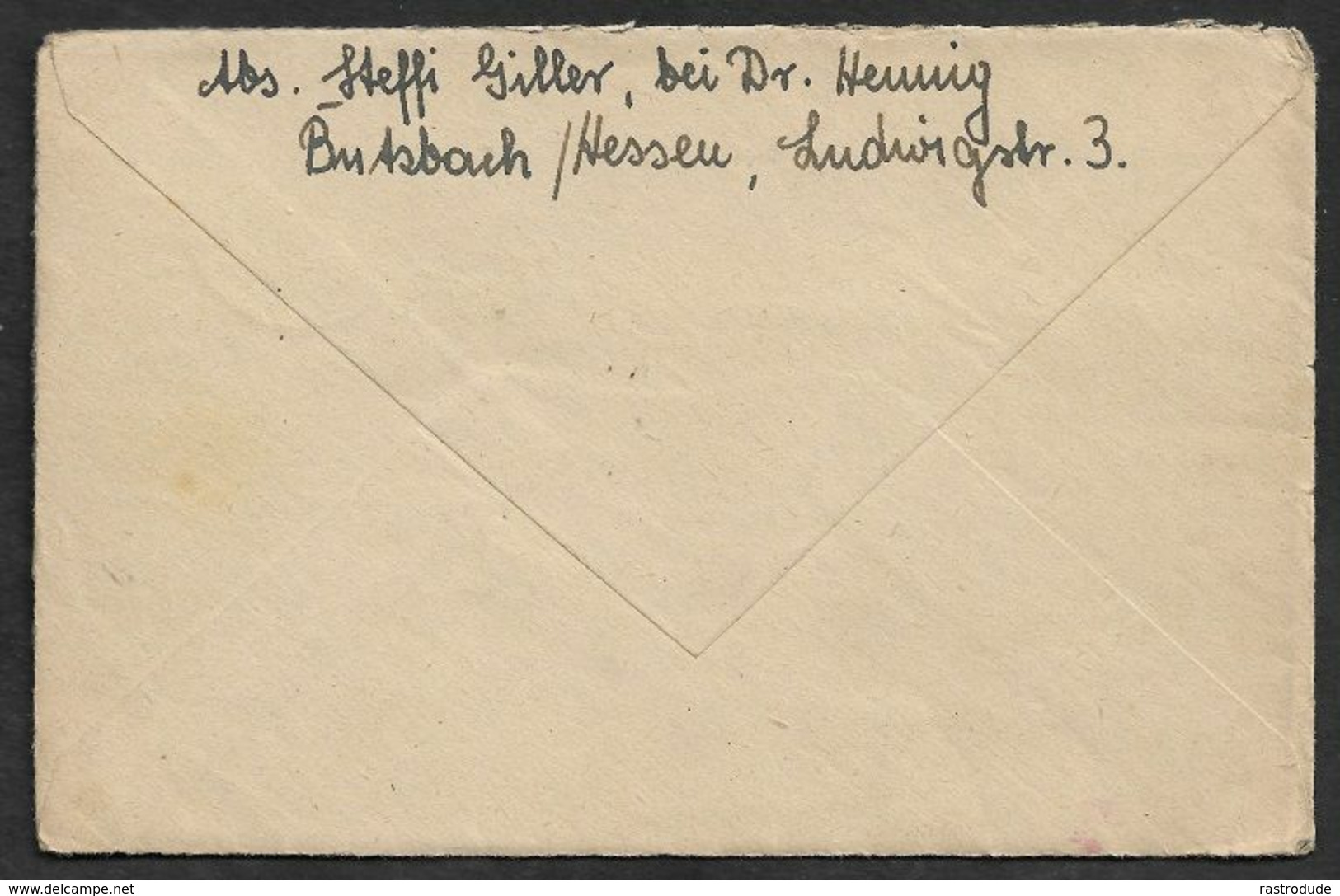 1947 KGF - PRISONNIERS DE GUERRE - KRIEGSGEFANGENE POST A. BUTZBACH N. GÉRYVILLE LAGER 1. INHALT ! FLÜCHTLING - Storia Postale