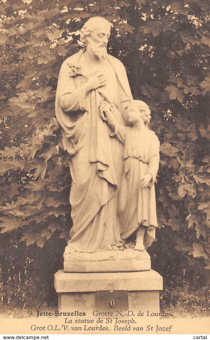 JETTE-BRUXELLES - Grotte N.-D. De Lourdes - La Statue De St Joseph. - Jette