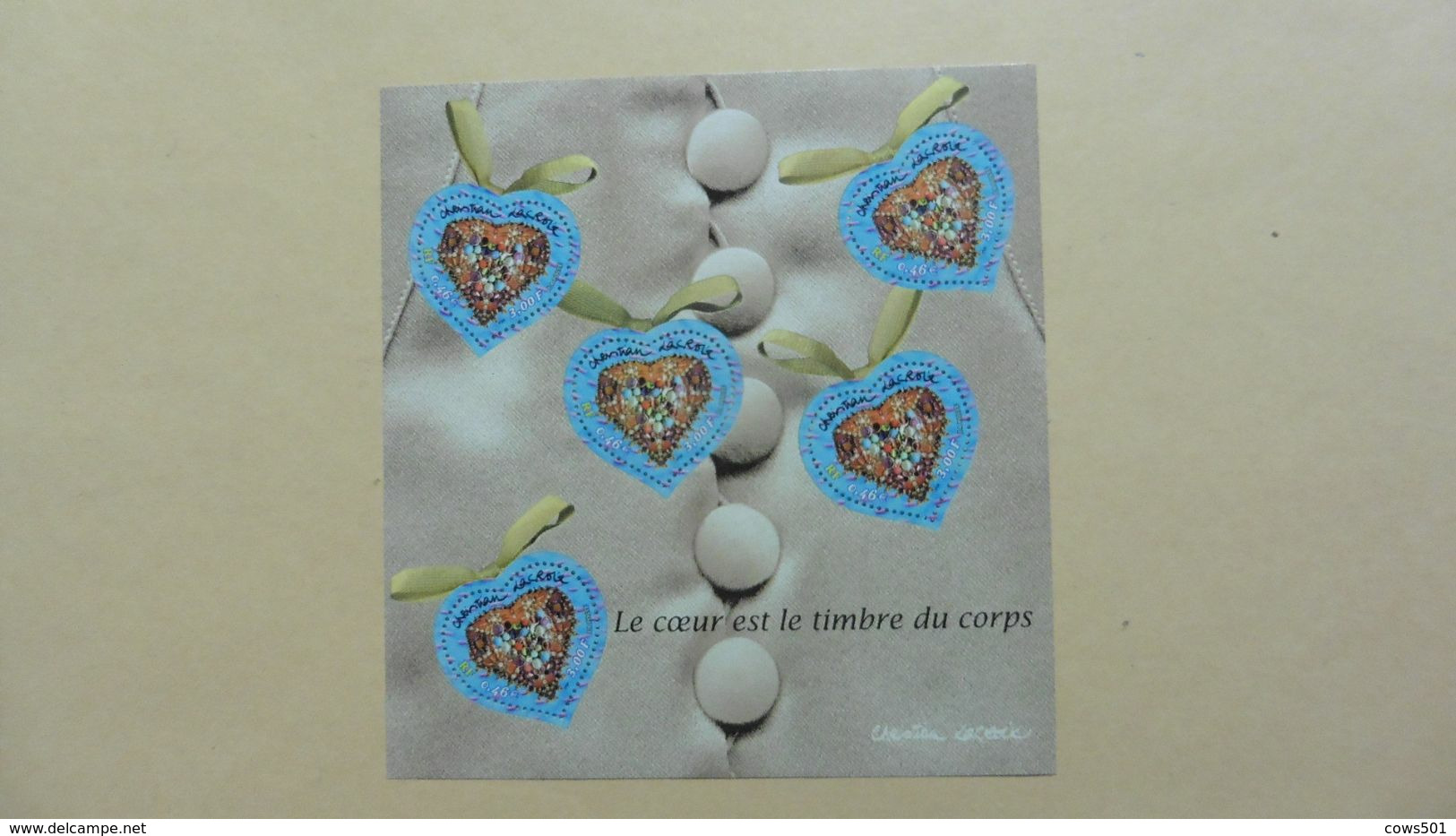 France > Blocs & Feuillets >BF N° 33  Neuf :Le Coeur Est Lr Timbre Du Corps - Mint/Hinged