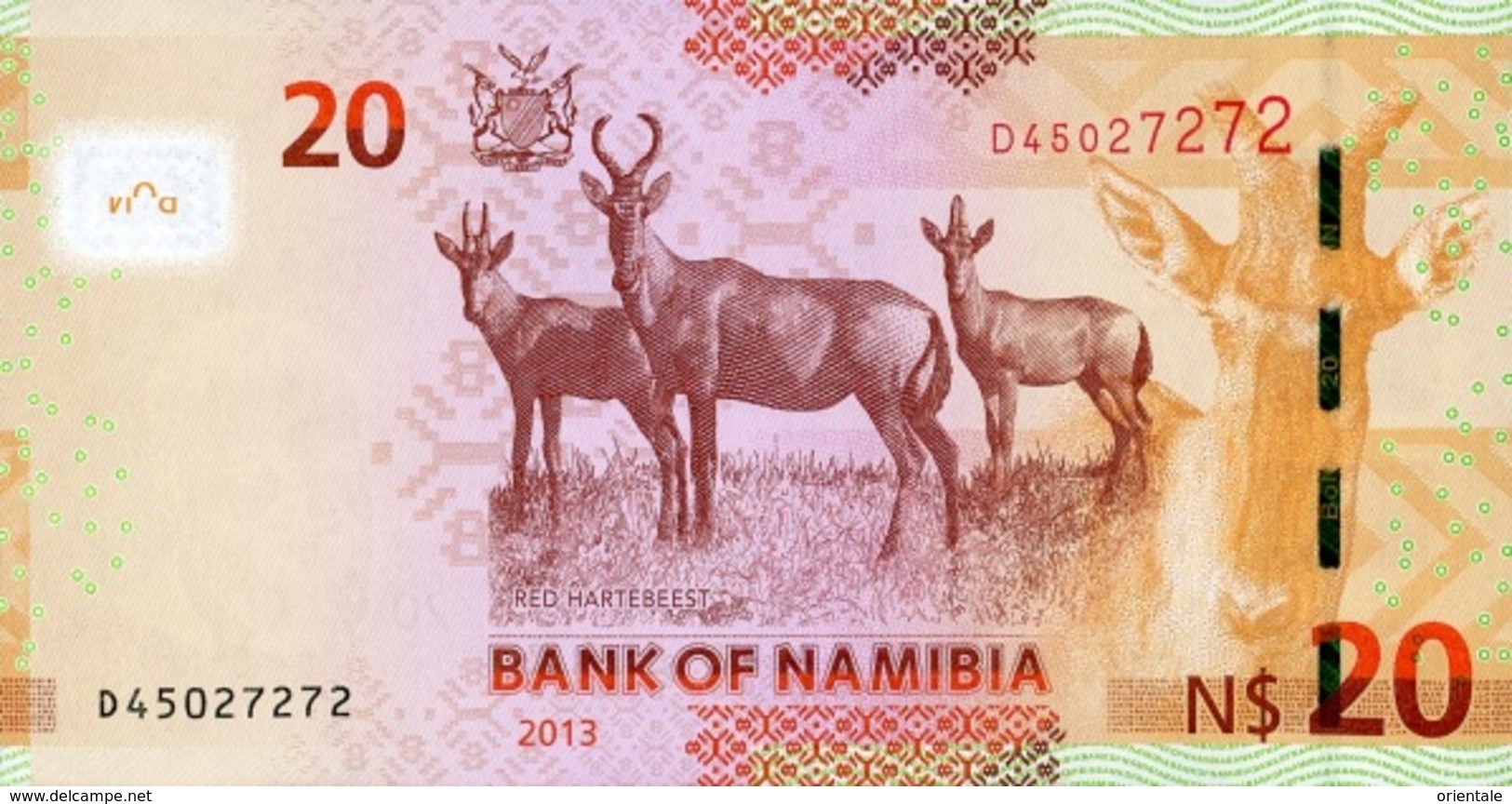 NAMIBIA P. 12b 20 D 2013 UNC - Namibia