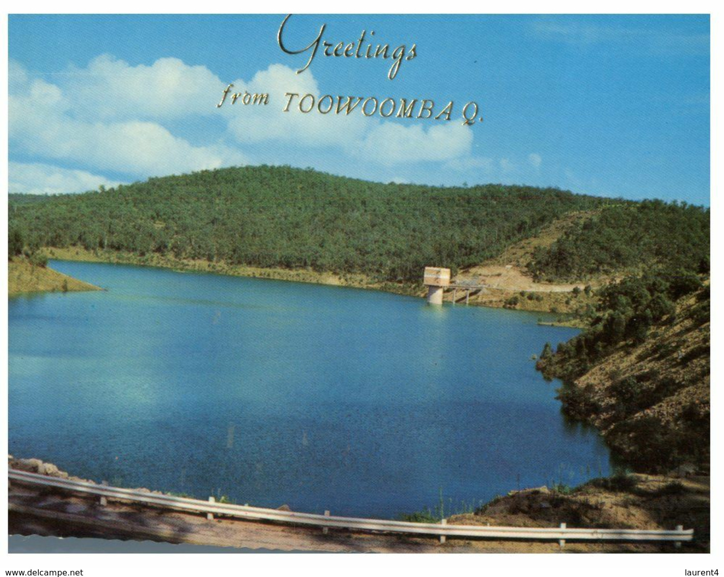 (L 17) Australia - QLD - Toowoomba Dam (with Stamp) (W23A) - Towoomba / Darling Downs