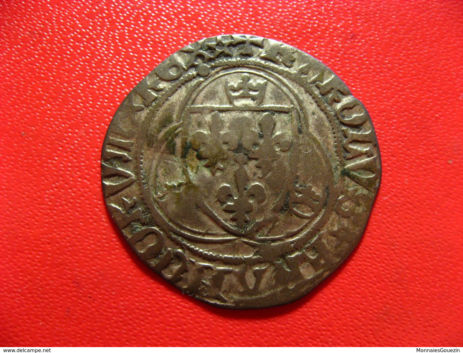 France - Blanc à La Couronne Charles VII Saint-Lô 7496 - 1422-1461 Carlo VII Il Vittorioso