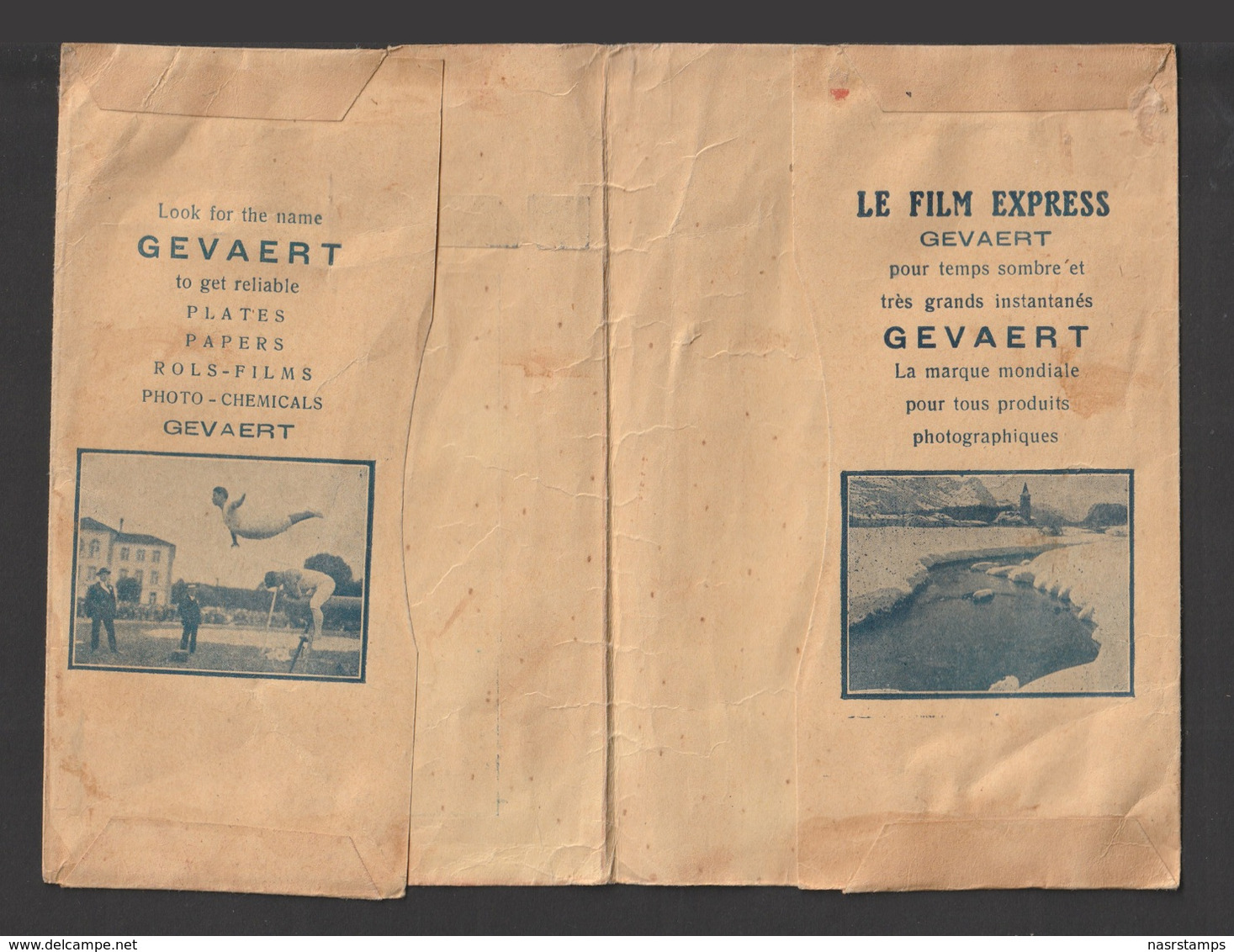 Egypt - RARE - GEVAERT Films - Old Paper Pocket - Storia Postale
