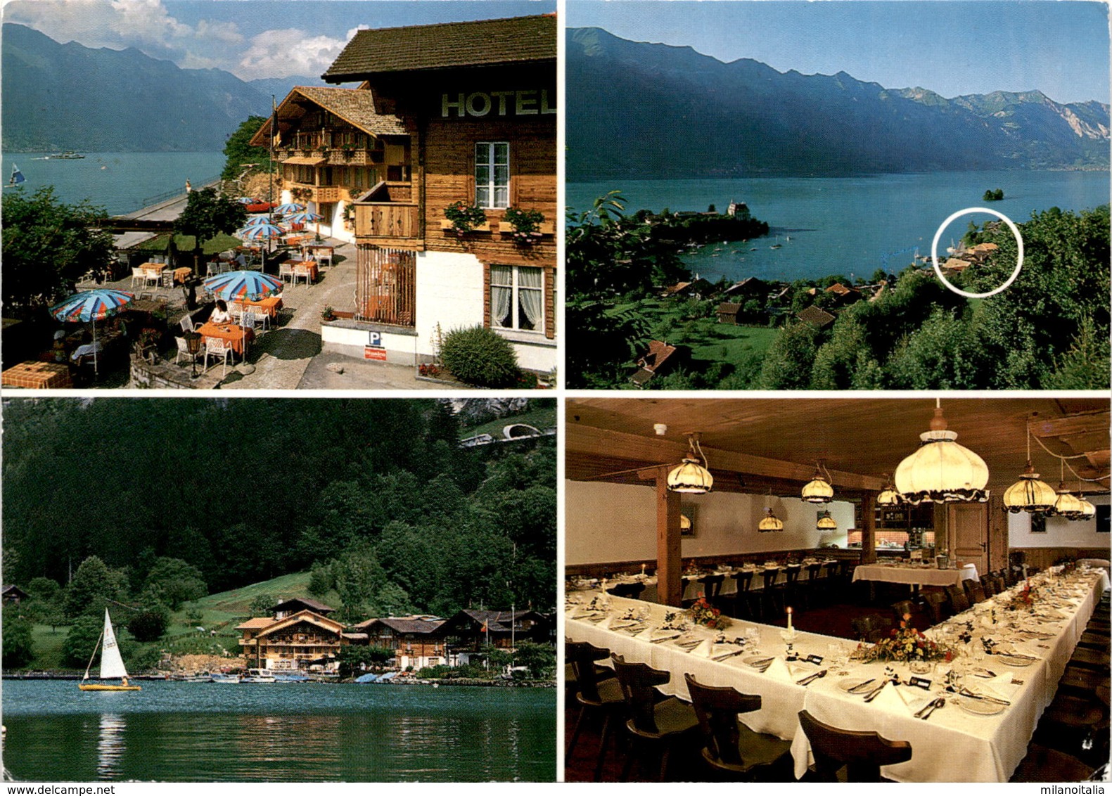 Hotel Chalet Du Lac - Iseltwald - 4 Bilder * 3. 8. 1988 - Iseltwald