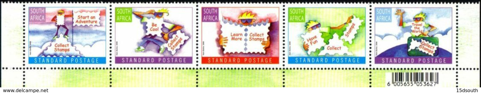 South Africa - 2006 World Post Day Set (**) # SG 1616a , Mi 1731-1735 - Ungebraucht