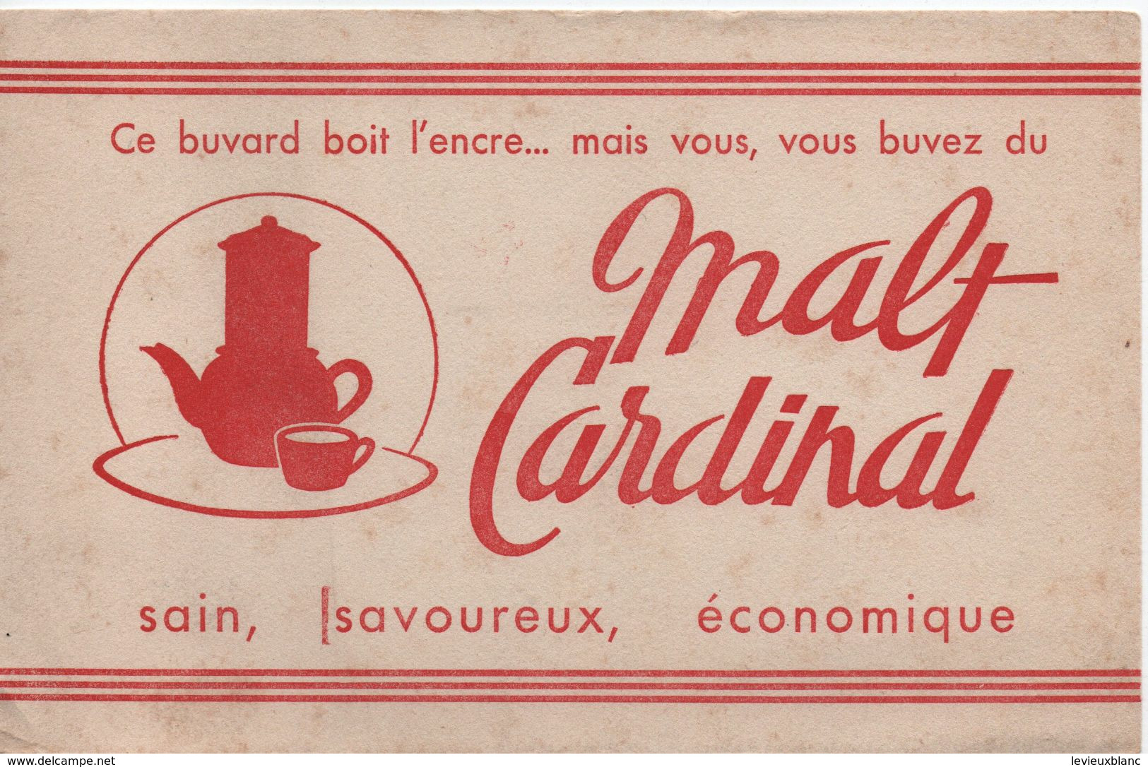 Buvard Publicitaire Ancien/ Malt/CARDINAL/ Sain Savoureux Economique /vers 1950-60  BUV509 - Koffie En Thee