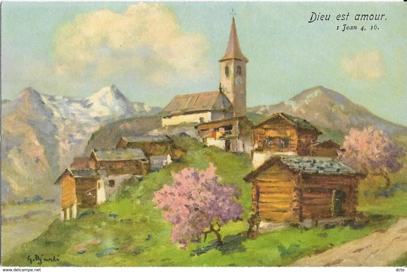 9 Cpa Peintures= 8 Paysages Suisses + 1 Lugano. Buchser, Pilatus, Megève,Kublis,Filisur, Chillon - Filisur