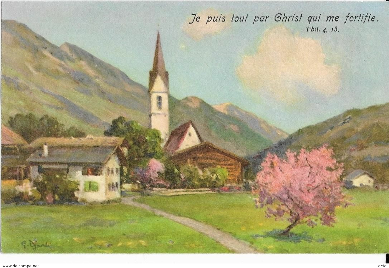 9 Cpa Peintures= 8 Paysages Suisses + 1 Lugano. Buchser, Pilatus, Megève,Kublis,Filisur, Chillon - Filisur