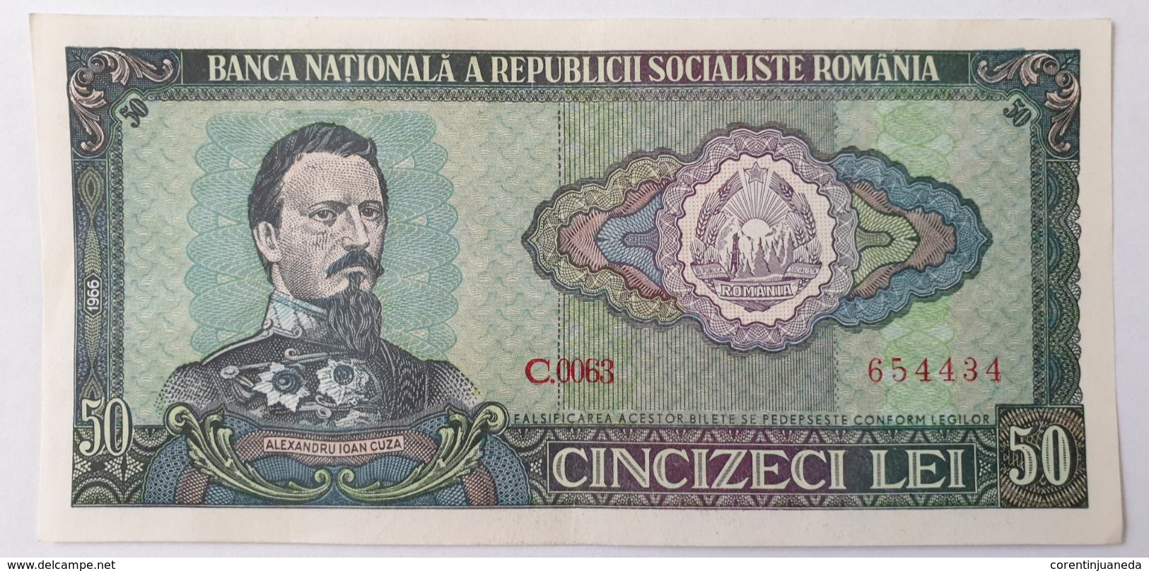 50 Lei, 1966, De La Banque Nationale De La République Socialiste De Roumanie - Romania