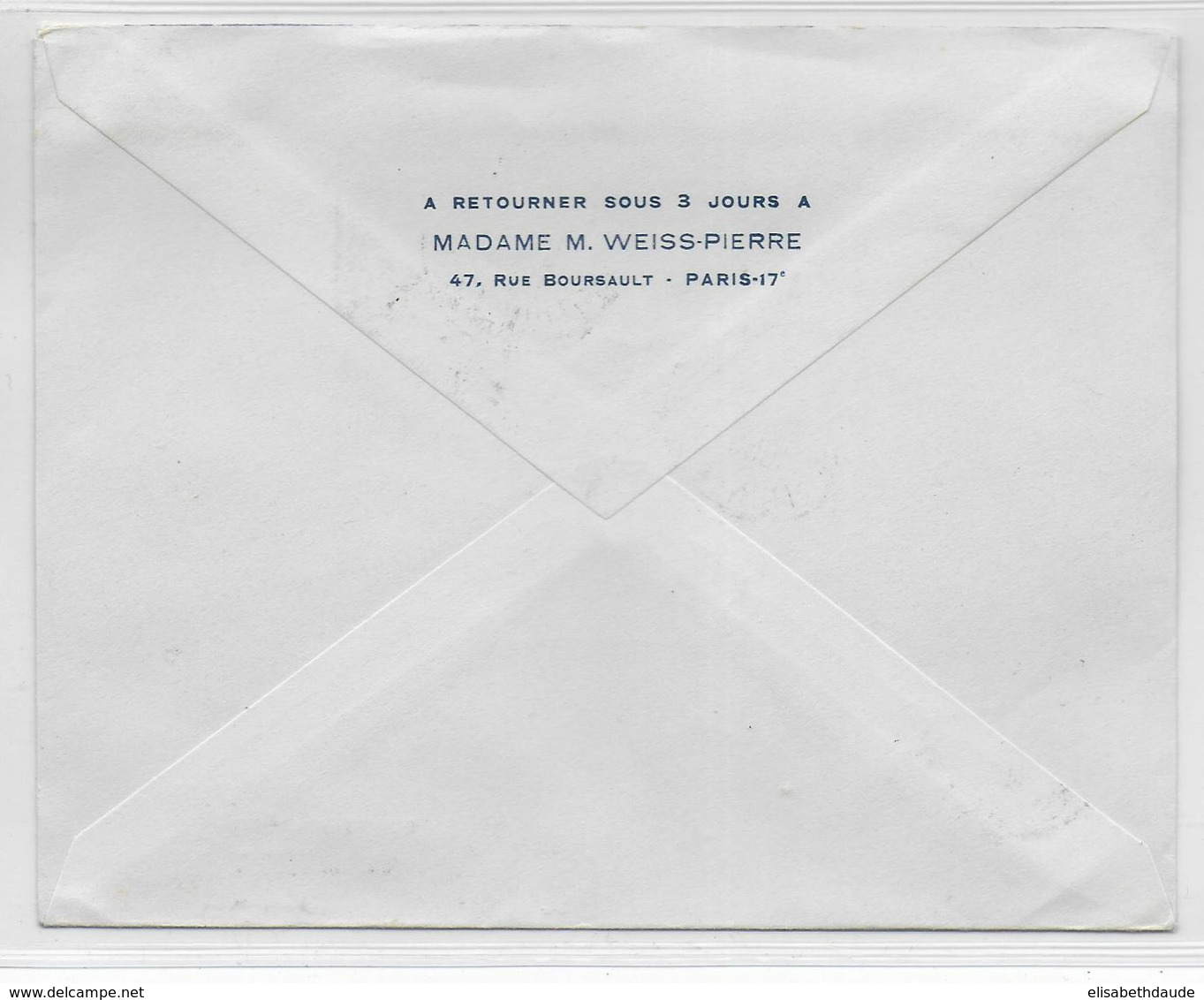 1955 - ALGERIE - ENVELOPPE Par AVION 1° LIAISON POSTALE AERIENNE AIR FRANCE De ALGER => EL OUED - Briefe U. Dokumente