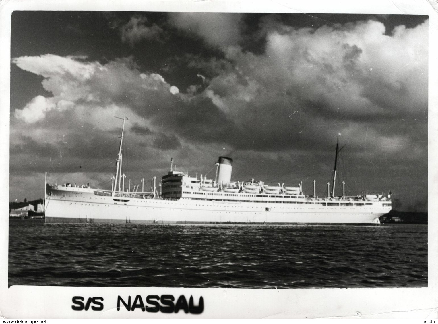 S/S CRUISE SHIP "NASSAU" VINTAGE 1961-Misura : 13 X 17,50- - Paquebots