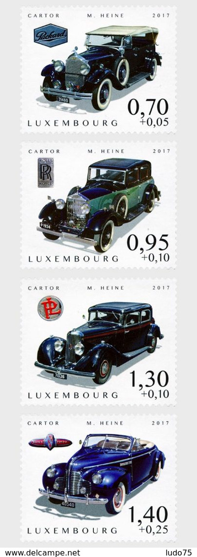 LUXEMBOURG LUXEMBURG 2017  Yesteryears Autos / Cars  Set/serie , Neuve/mint/ungestemp. - Coches