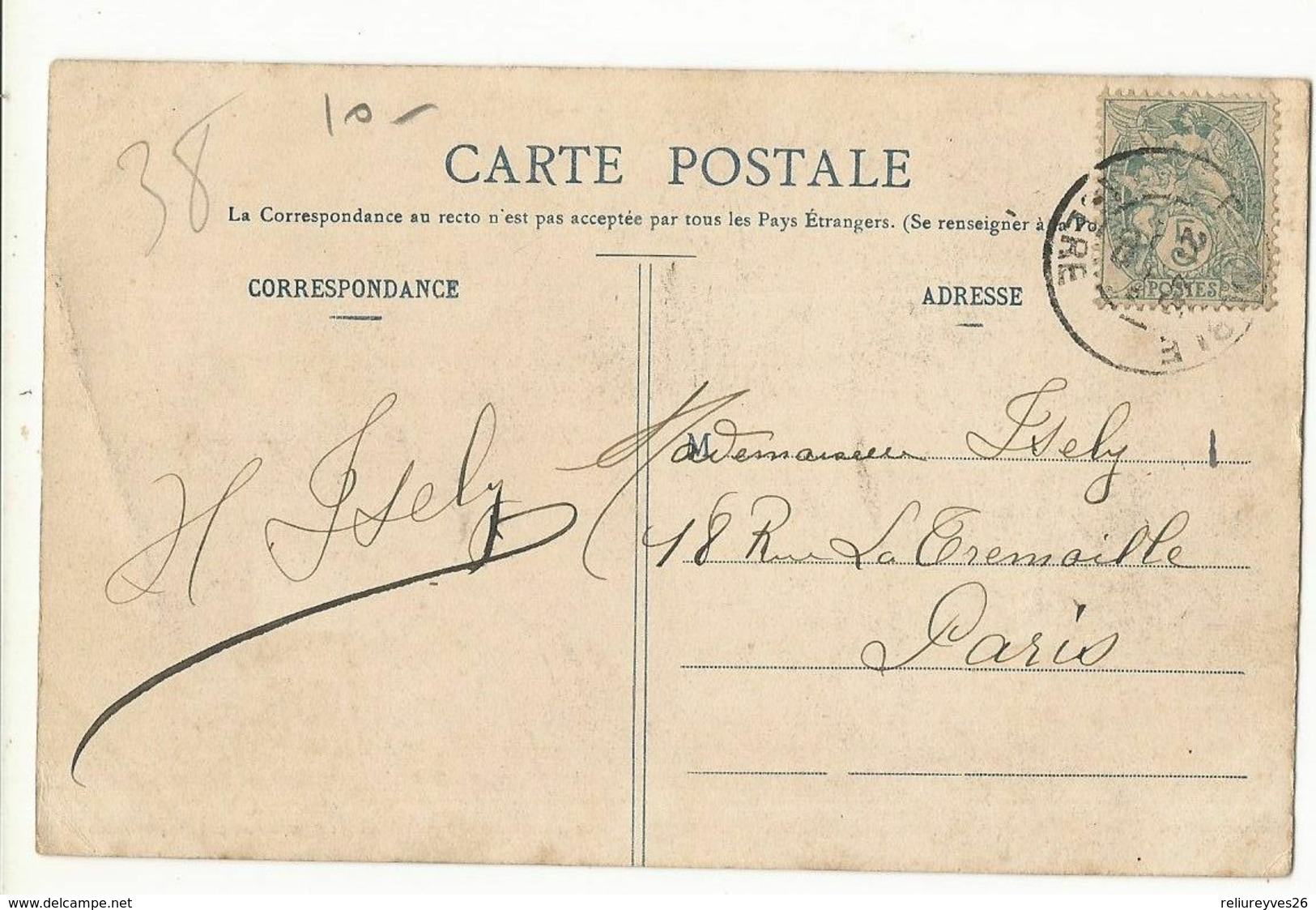 CPSM, D. 38, N°539 , Grenoble , L' Isère à La Tronche Et Le St.. Eynard  ,Ed. O.V. , 1909 - La Tronche