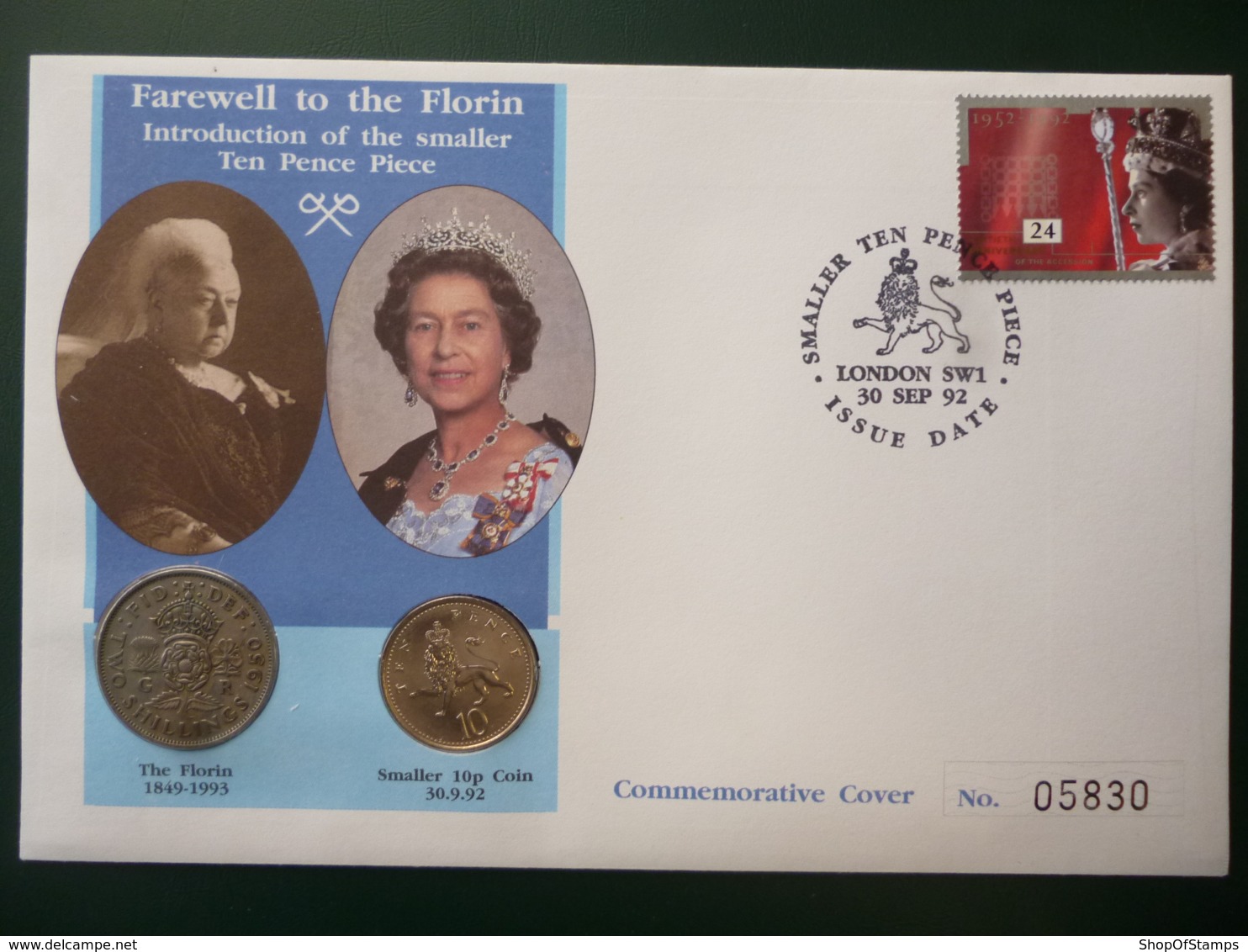 GREAT BRITAIN COIN FAREWELL TO FLORIN Cover - Other & Unclassified