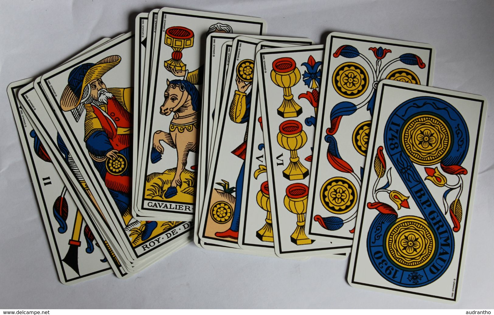 ancien jeu de Tarot de Marseille 1980 Grimaud voyance cartomancie complet très bon état