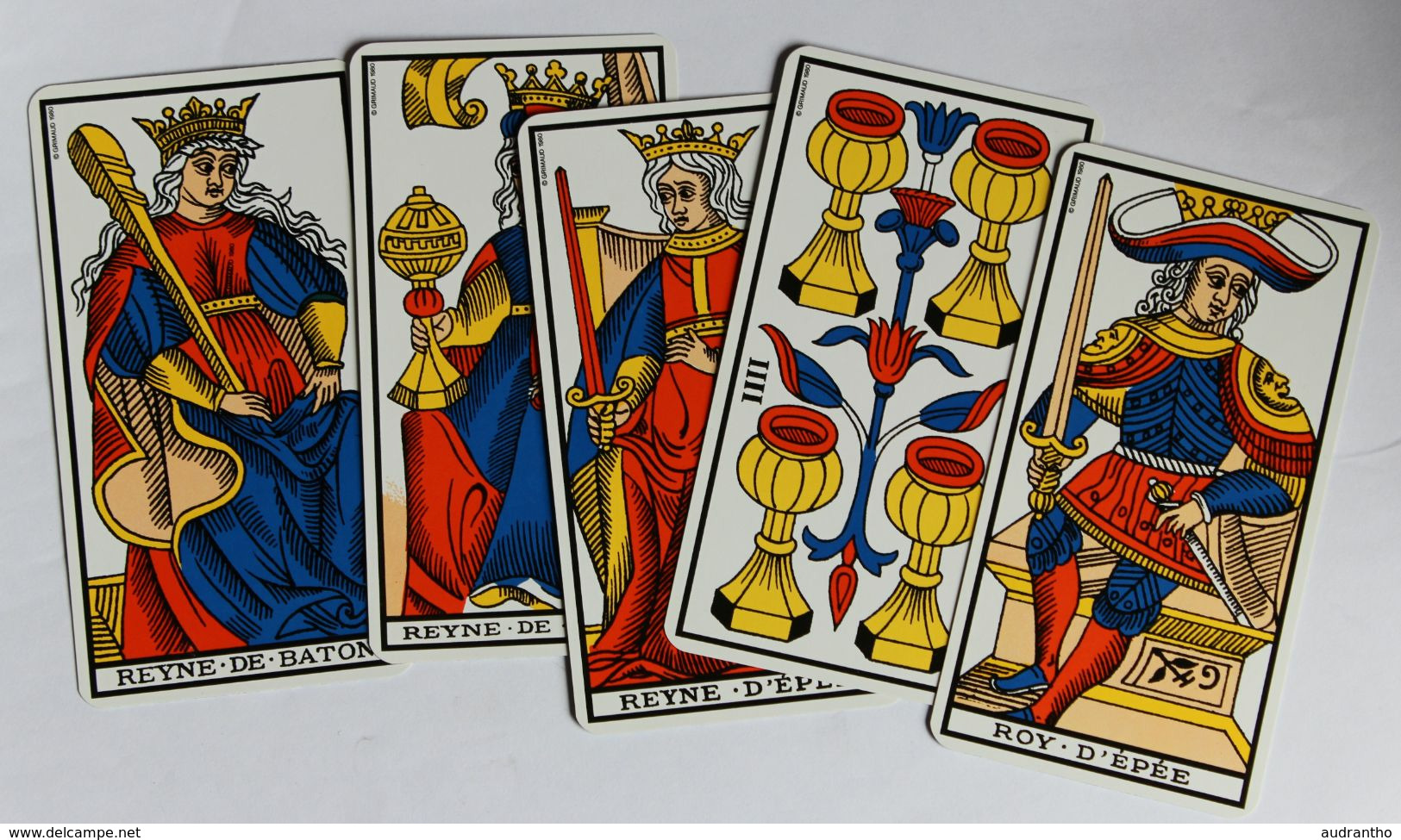 ancien jeu de Tarot de Marseille 1980 Grimaud voyance cartomancie complet très bon état